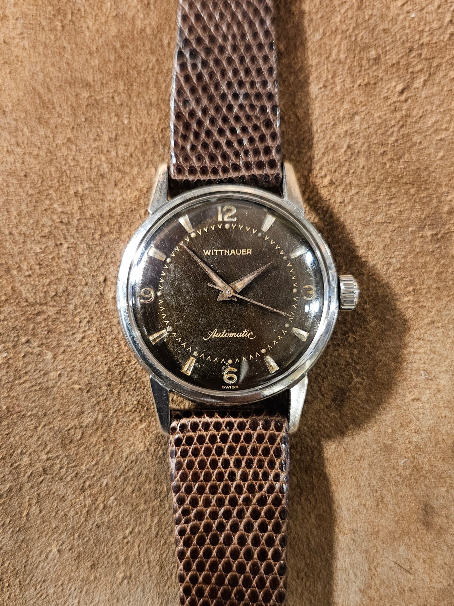 Wittnauer Tropical Brown dial watch from the 1960s
