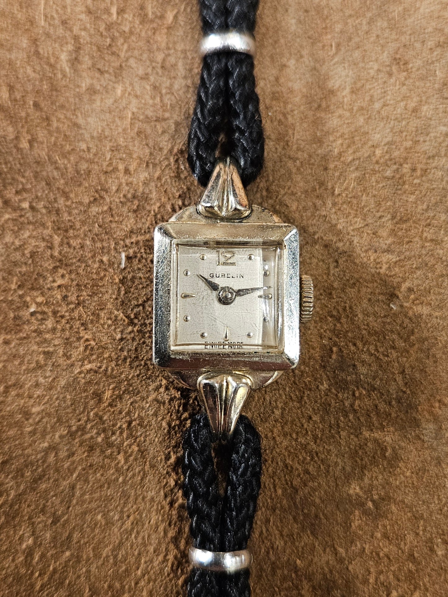 Gubelin stainless steel watch for lady from the 1950s