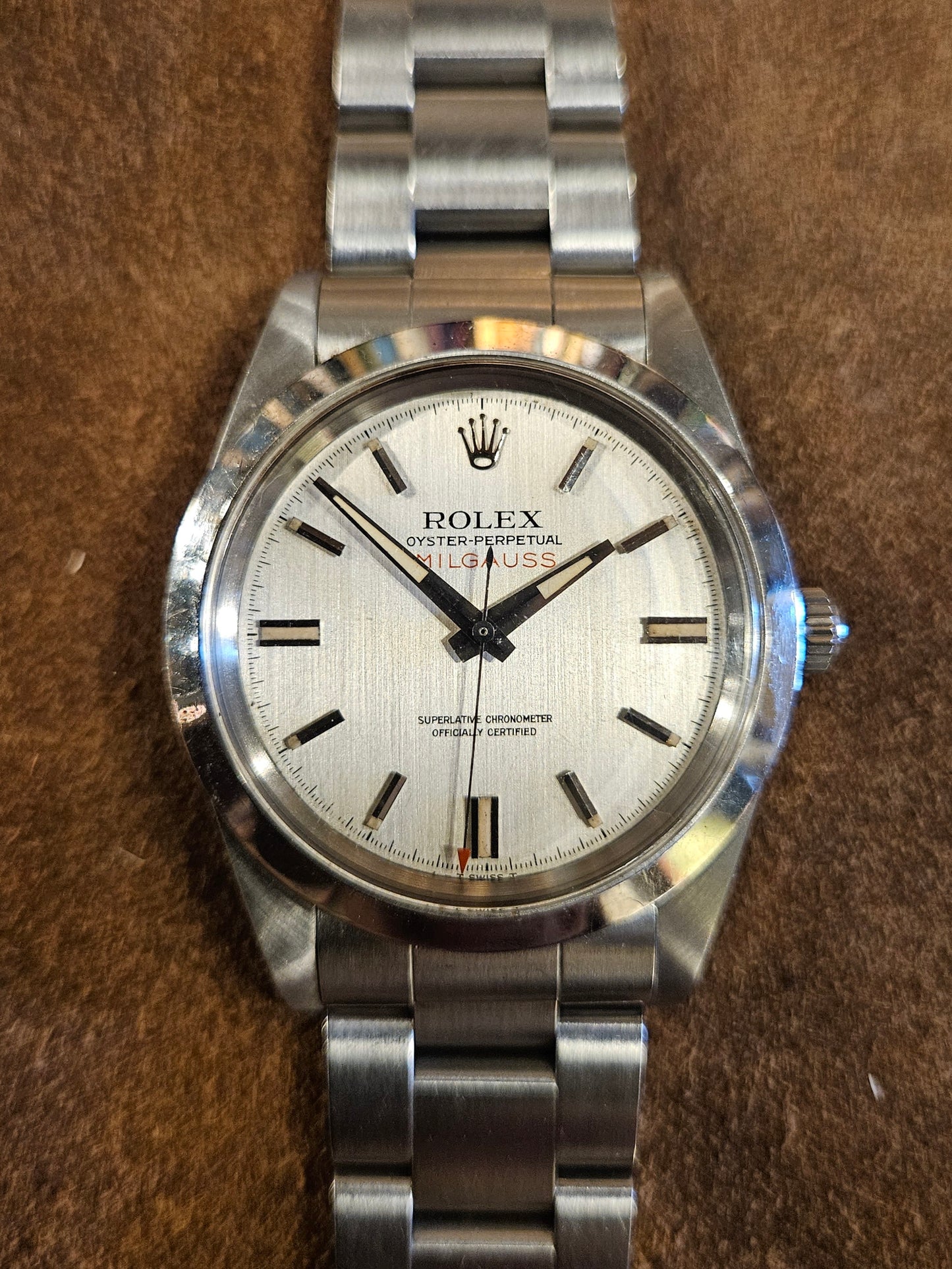 Rolex Milgauss 1019 stainless steel watch from 1972