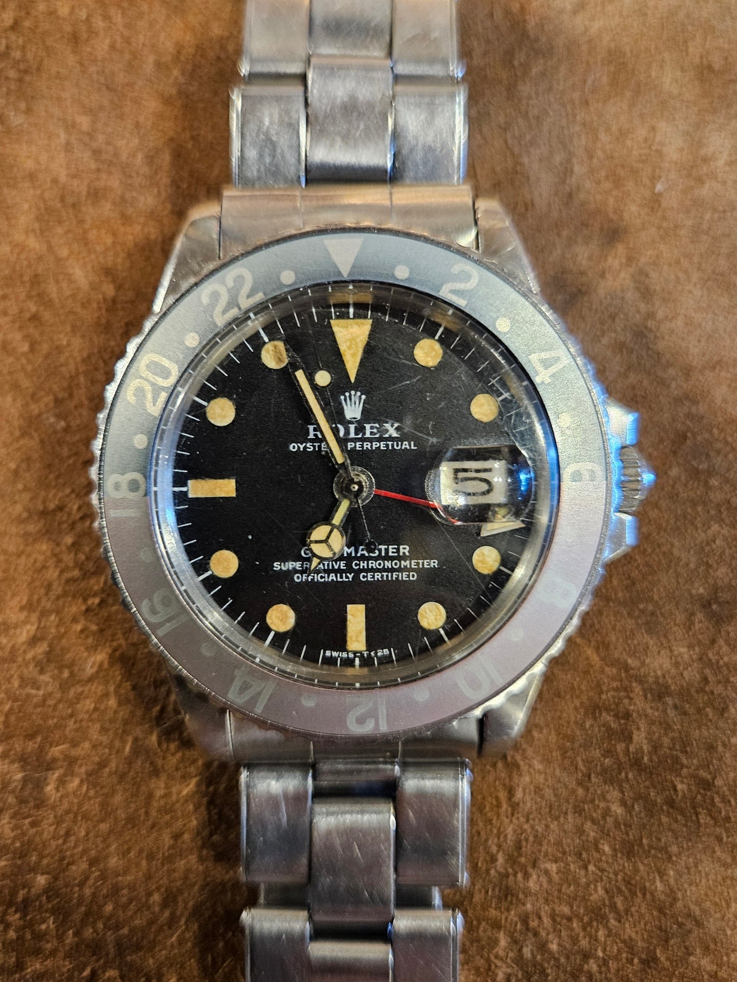 Rolex Gmt Master 1675 in watch in steel from 1973