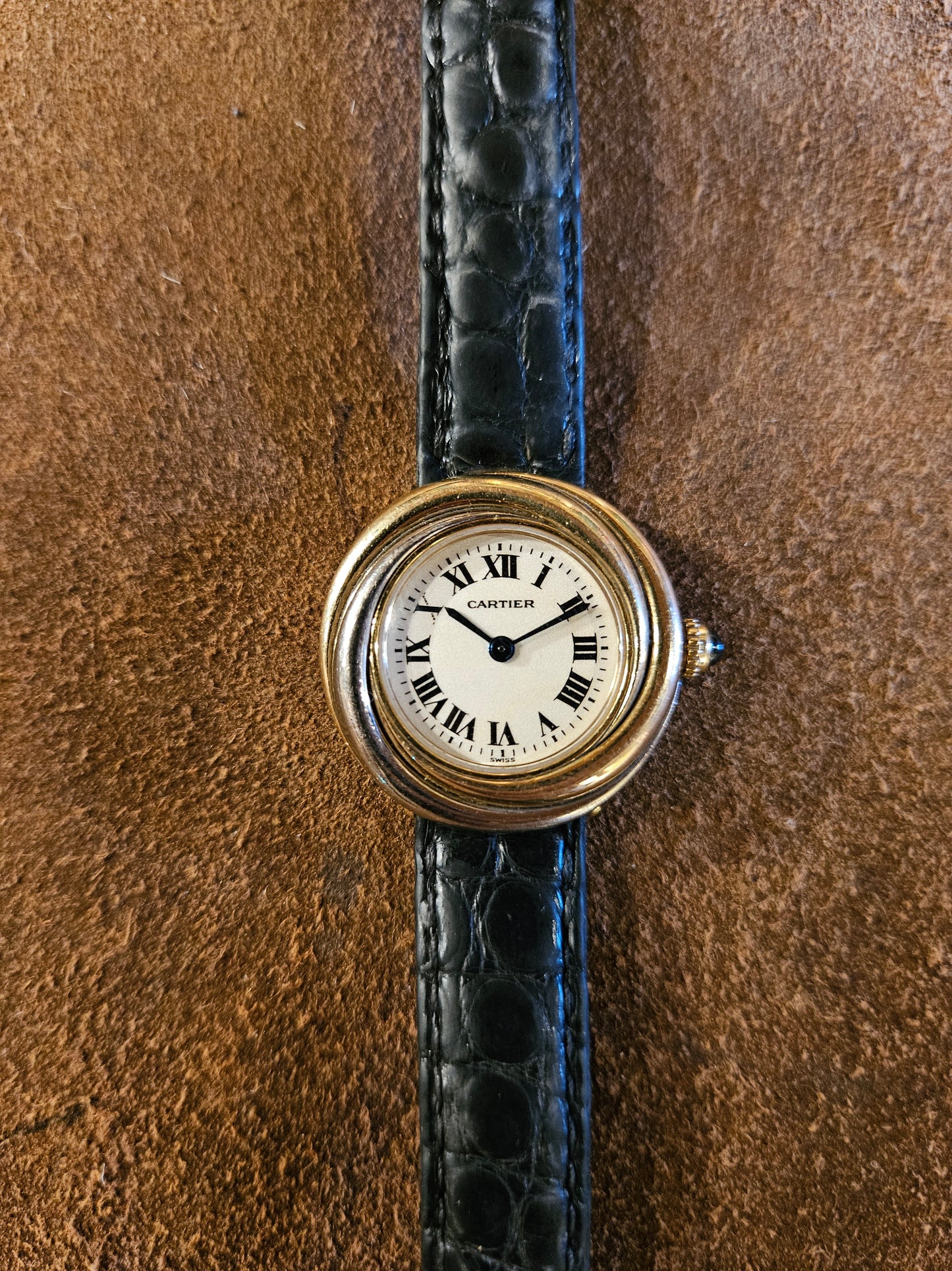 Cartier 2357 Trinity 18kt tri color watch from 1996