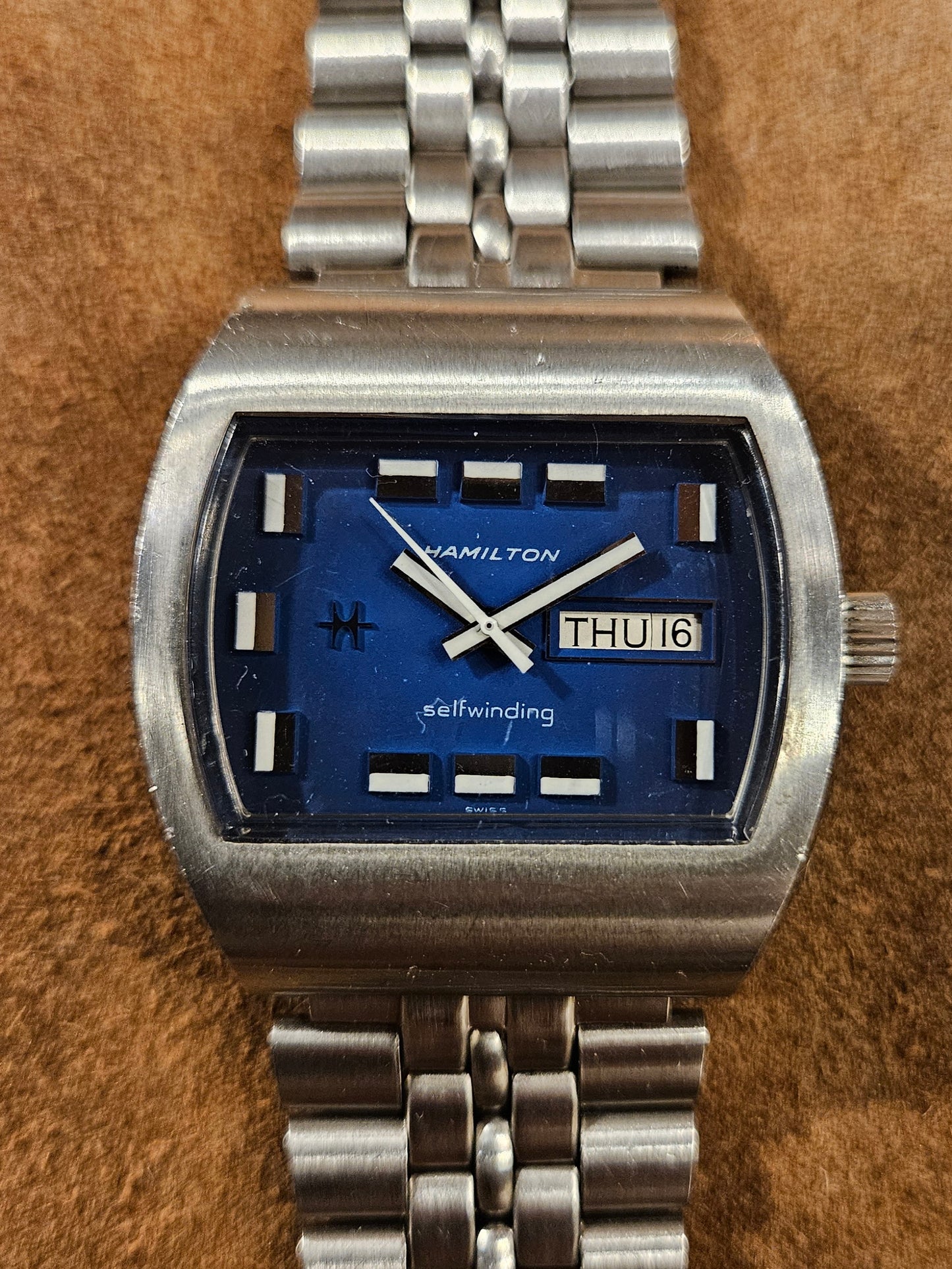 Hamilton Escort TV dial watch from the 1970s