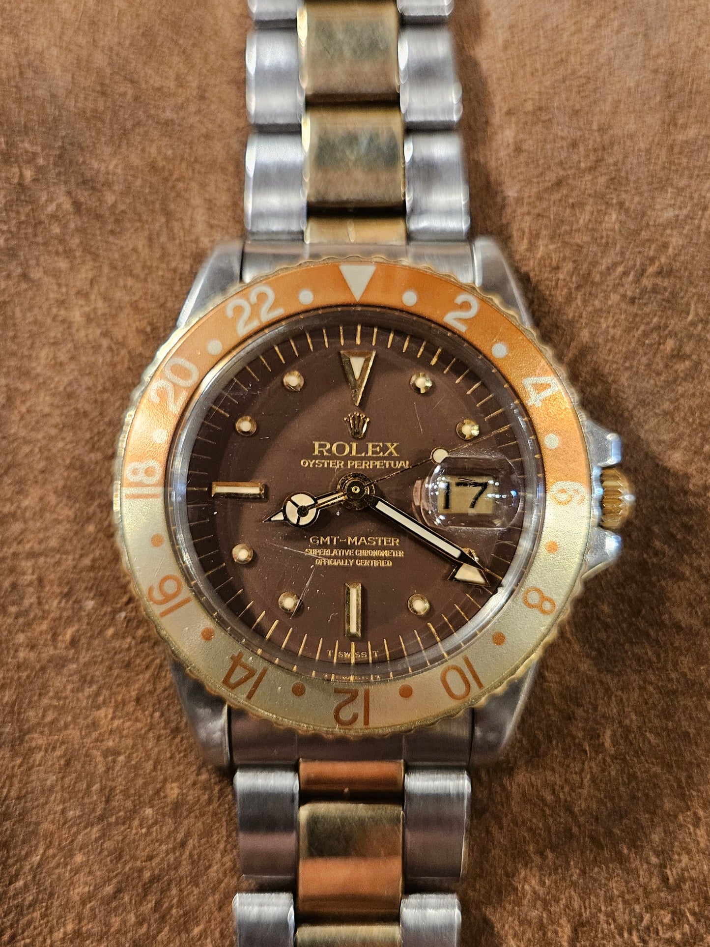 Rolex Gmt Master 1675 Rootbeer watch from 1973