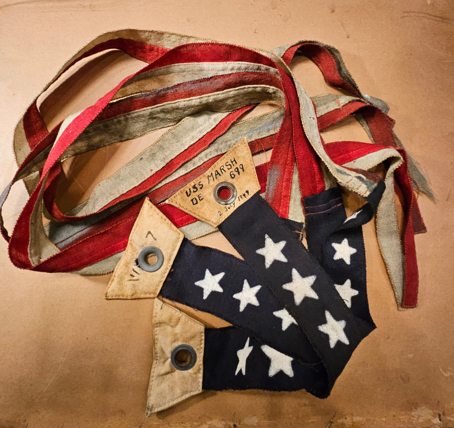 USS Marsh De 699 Pennat Trio From 1949