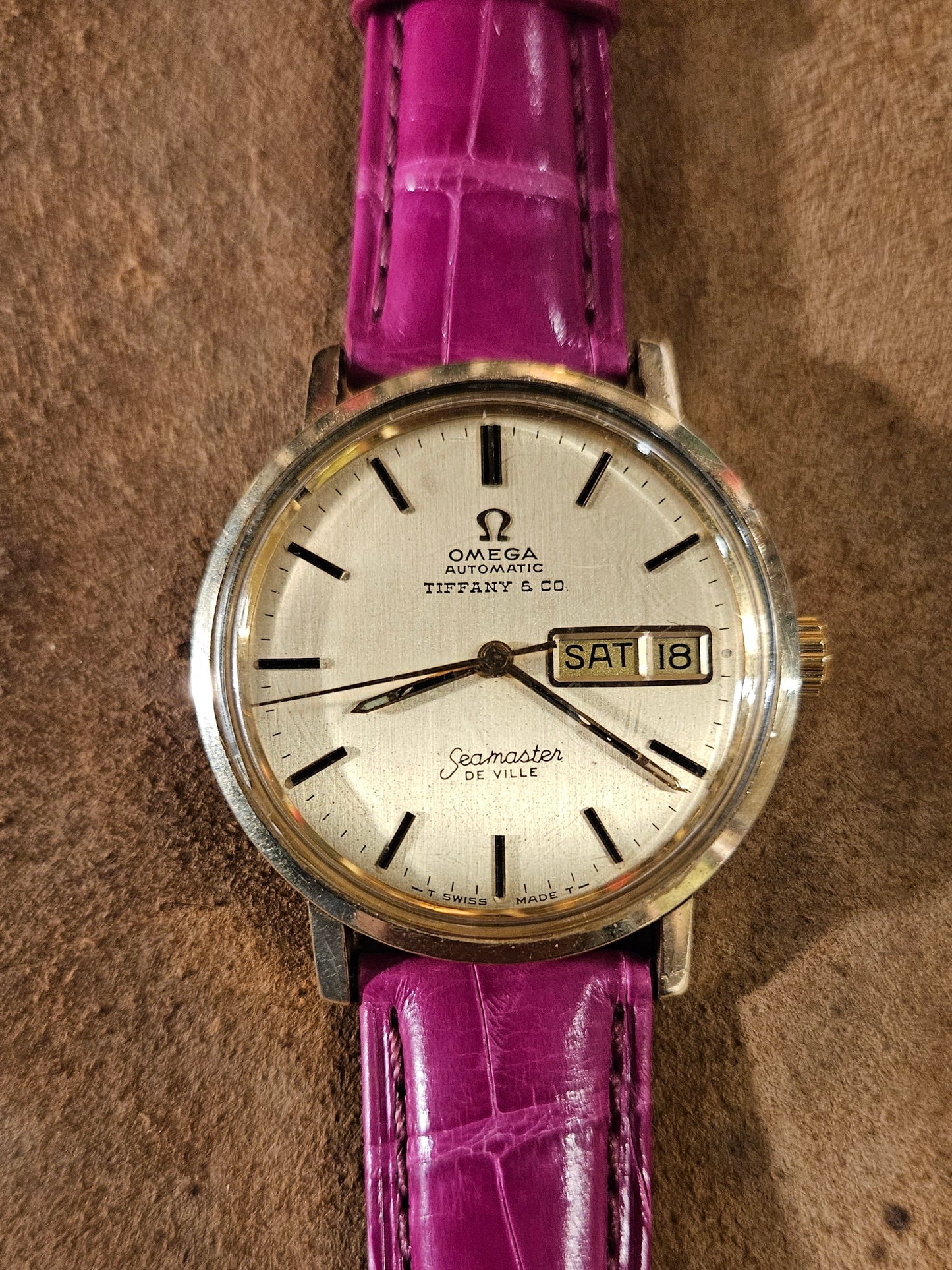 Omega Seamaster Retailed by Tiffany and Company from 1970s.