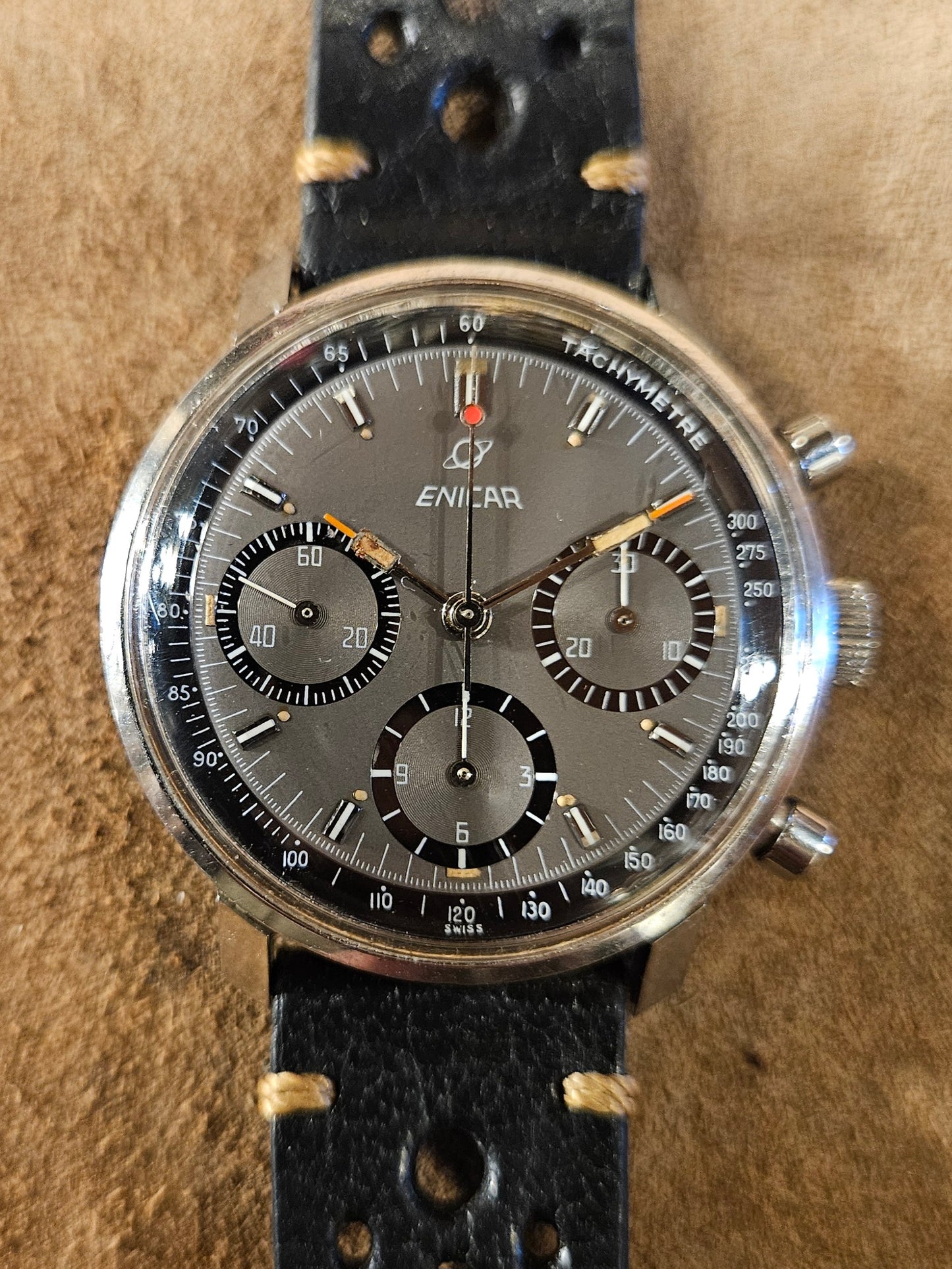 Enicar Garnix 2303 Chronograph watch from the 1960s