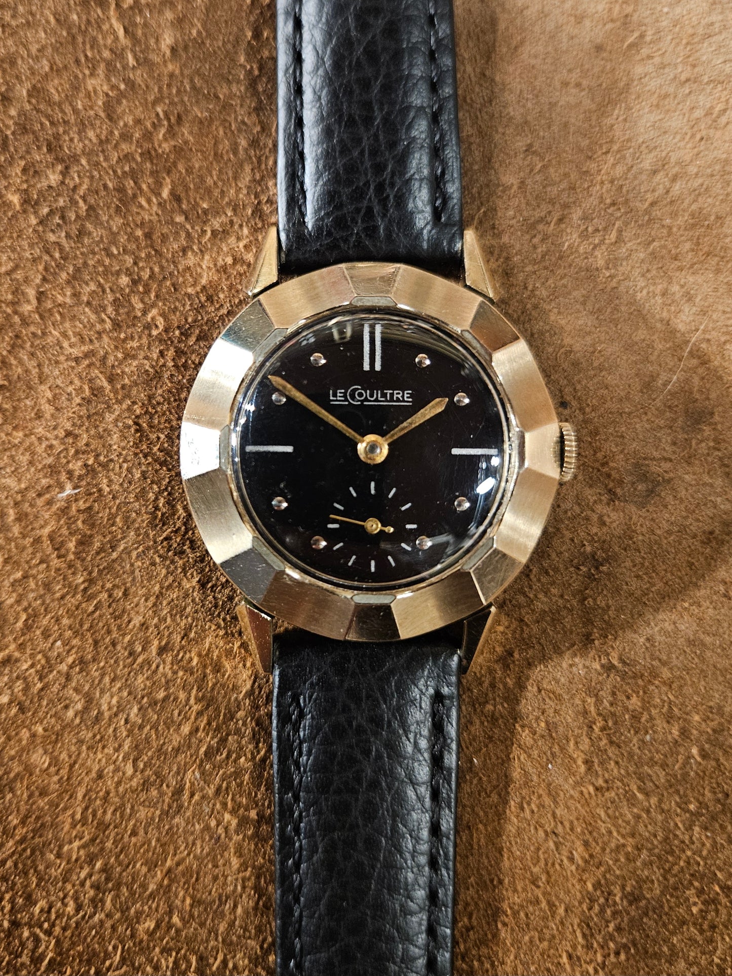 Lecoultre Faceted case watch from the 1960s