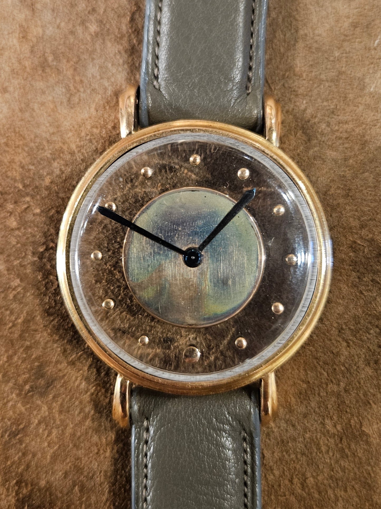 Jaeger Mystery dial watch from the 1950s