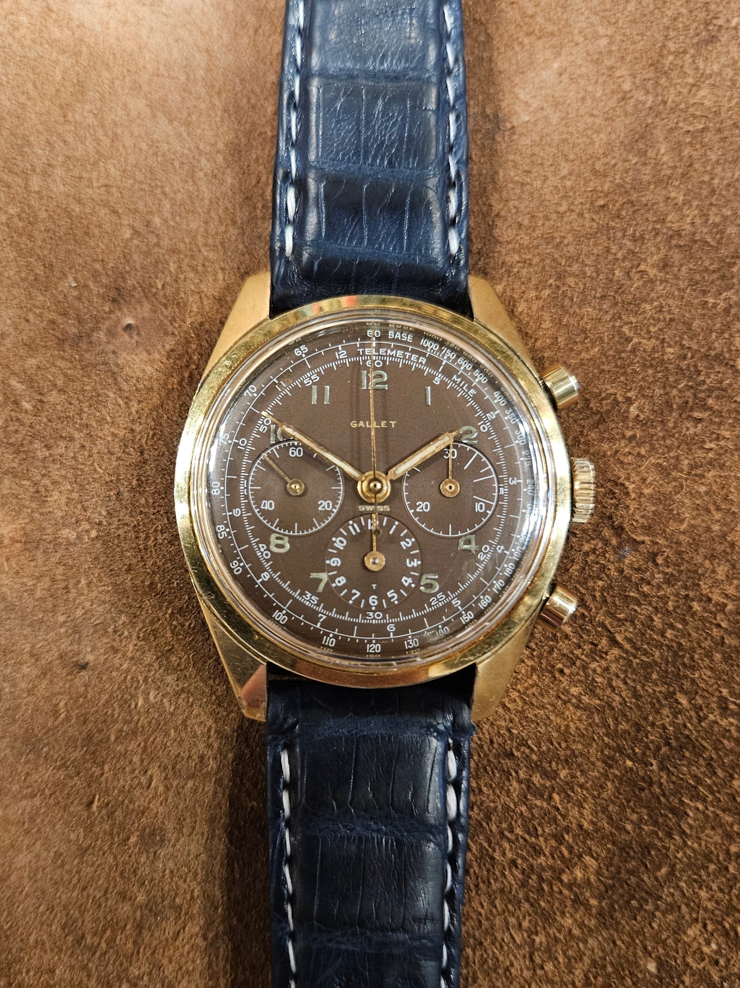 Gallet Multi Chron 12H Excelsior Park 40-68 watch from the 1950s