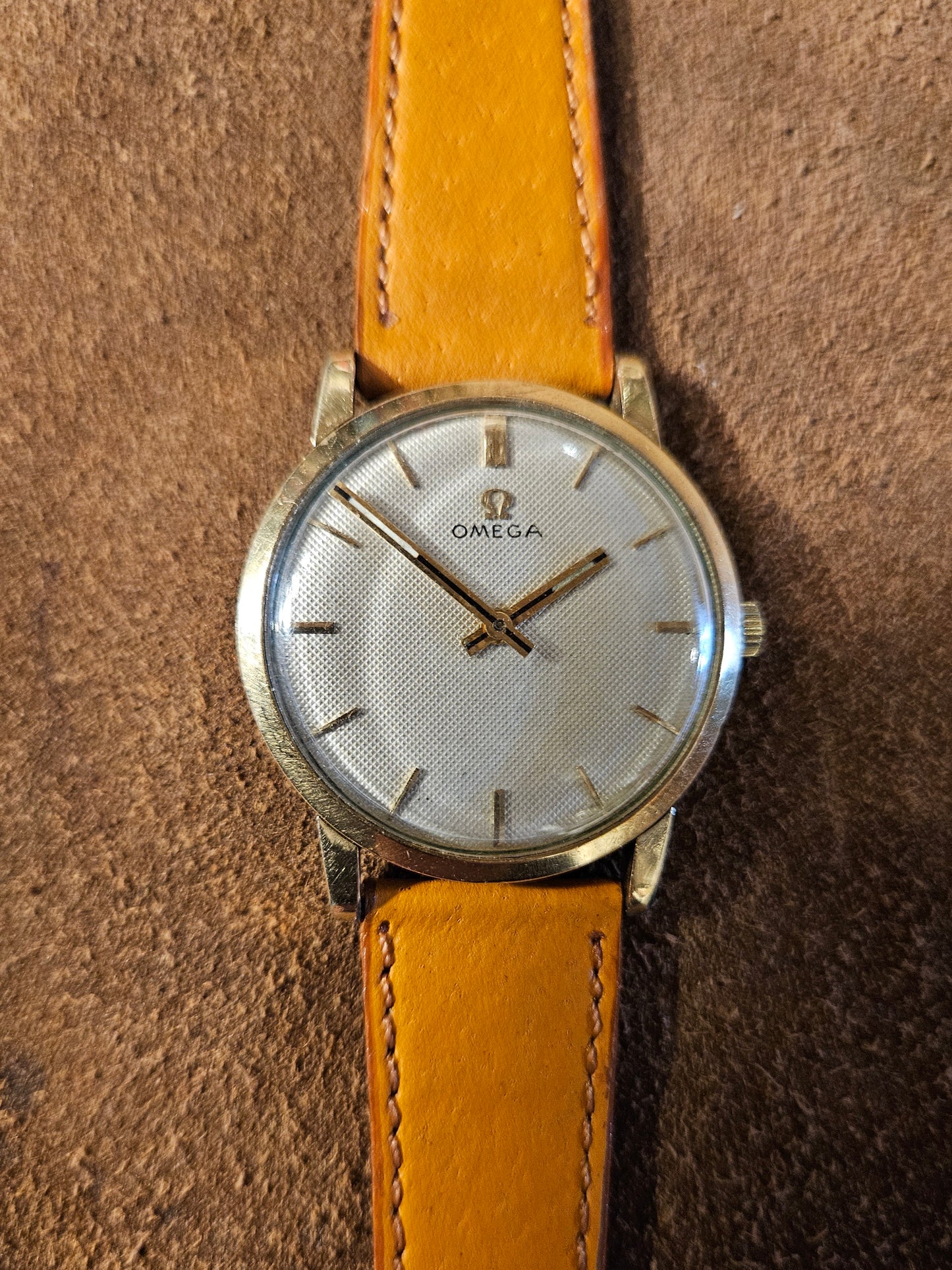 Omega Waffle dial Dress watch from the 1960s.