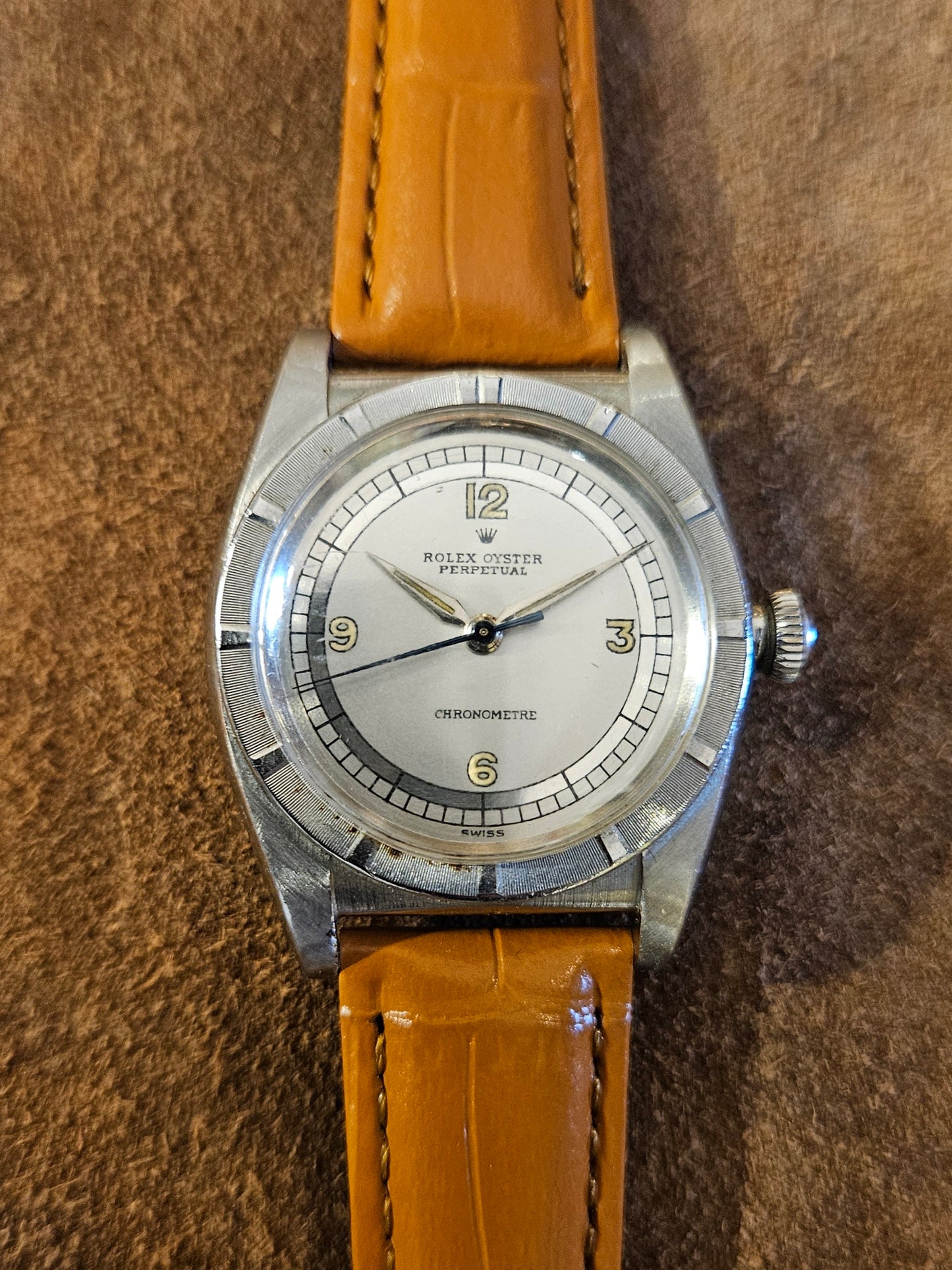 Rolex Bubbleback 3372 watch from 1946