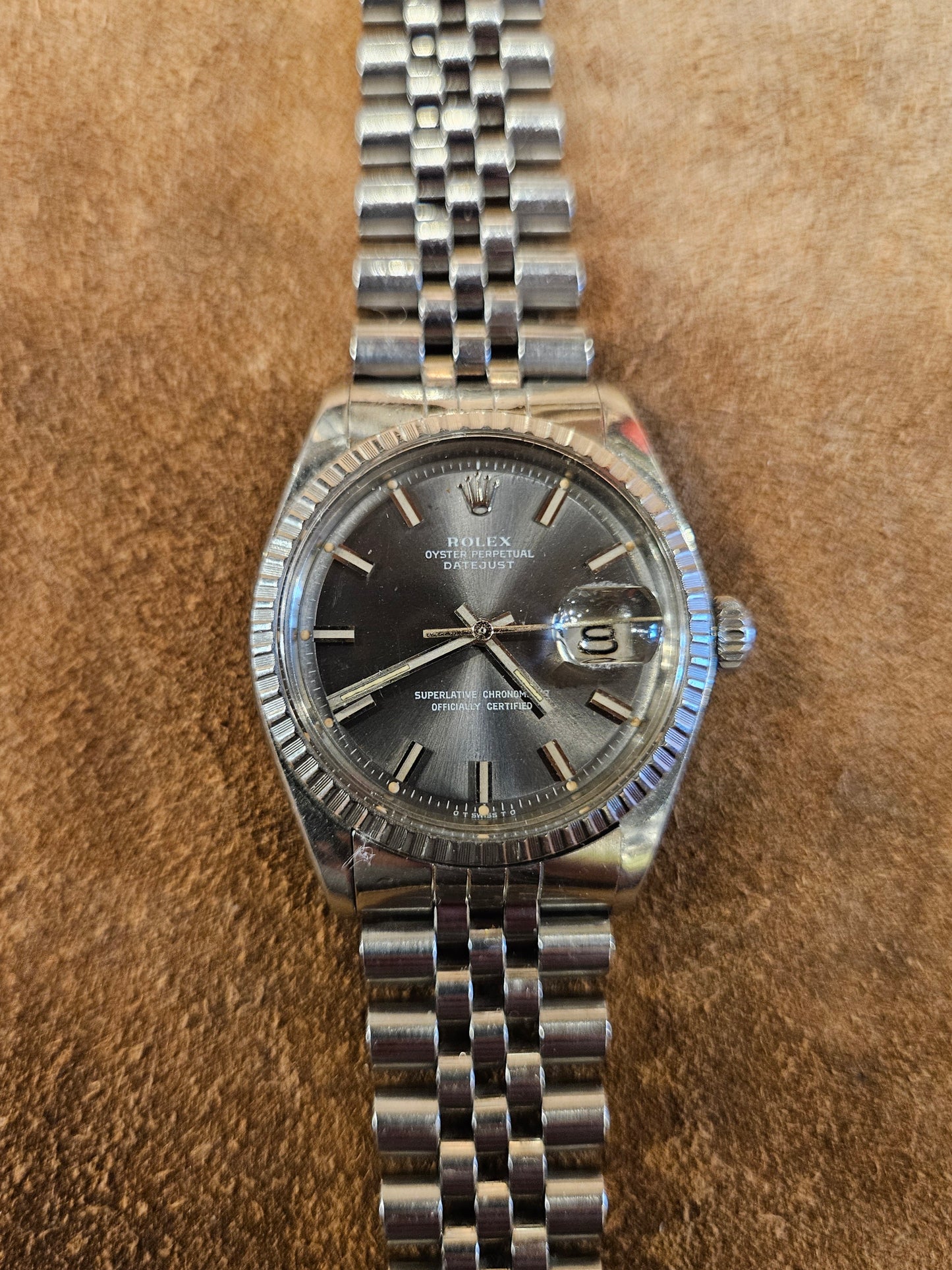 Rolex datejust 1603 in steel from 1974