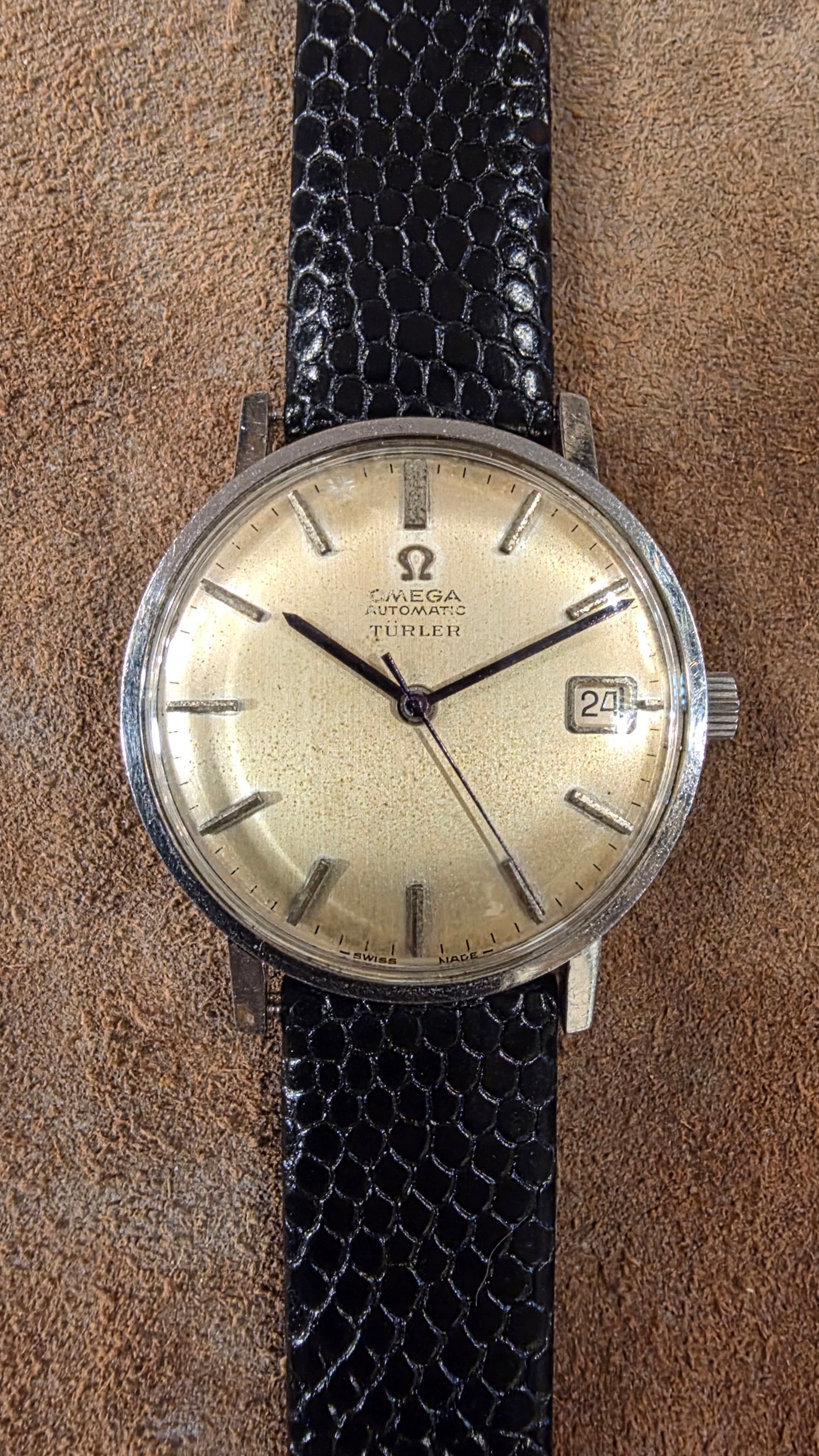 Omega Seamaster retailed by Turler watch from the 1960s