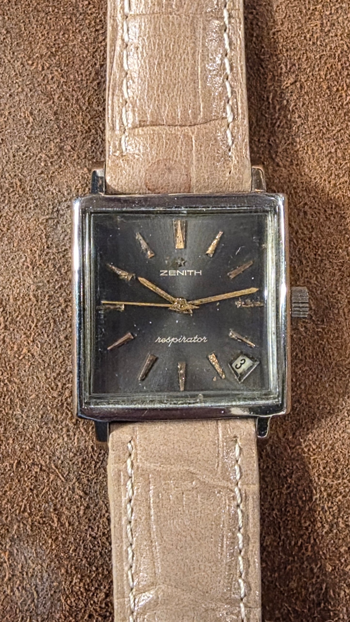Zenith Respirator Kennedy watch from the 1960s