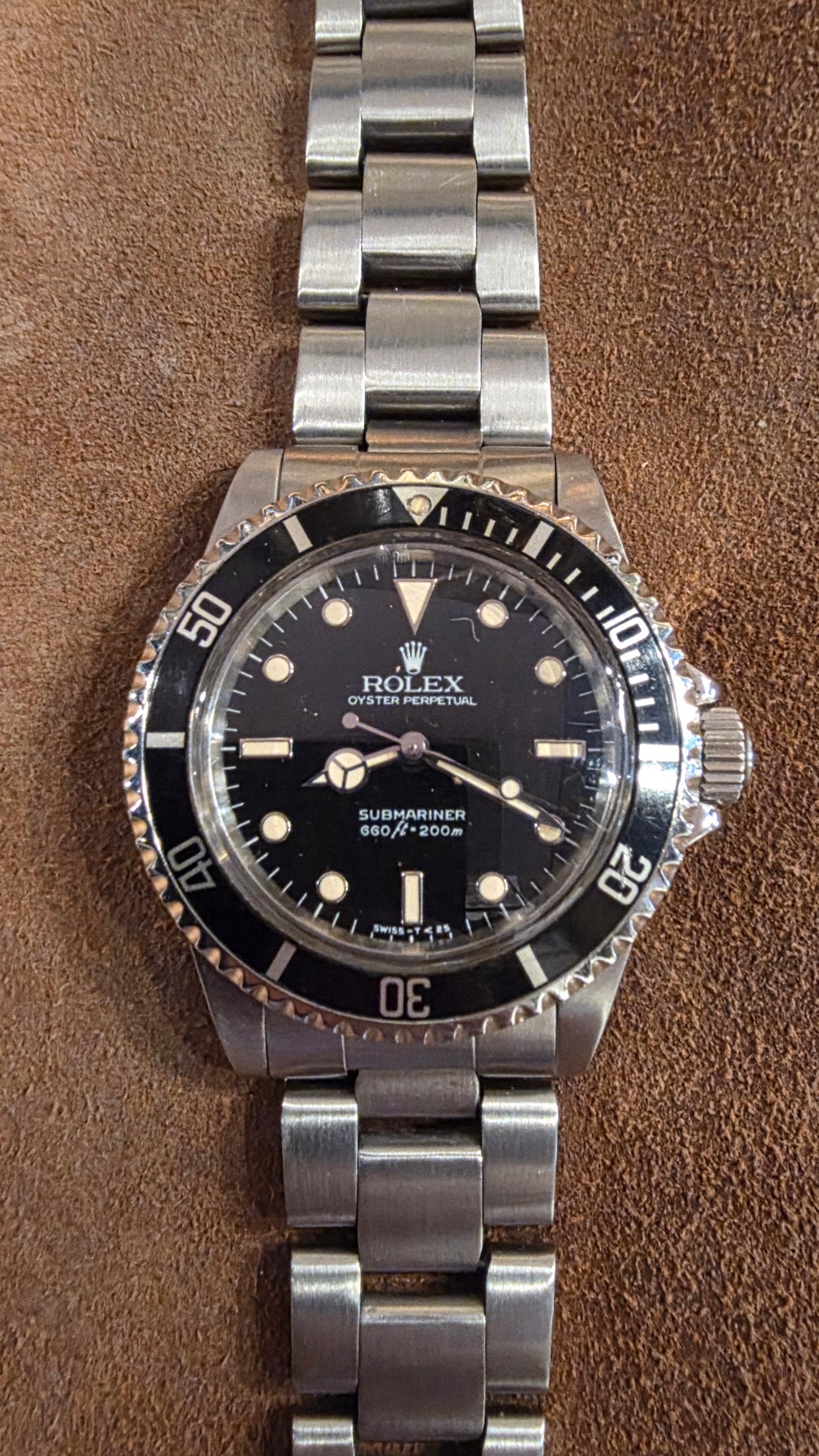 Rolex Submariner 5513 Spider dial watch from 1986