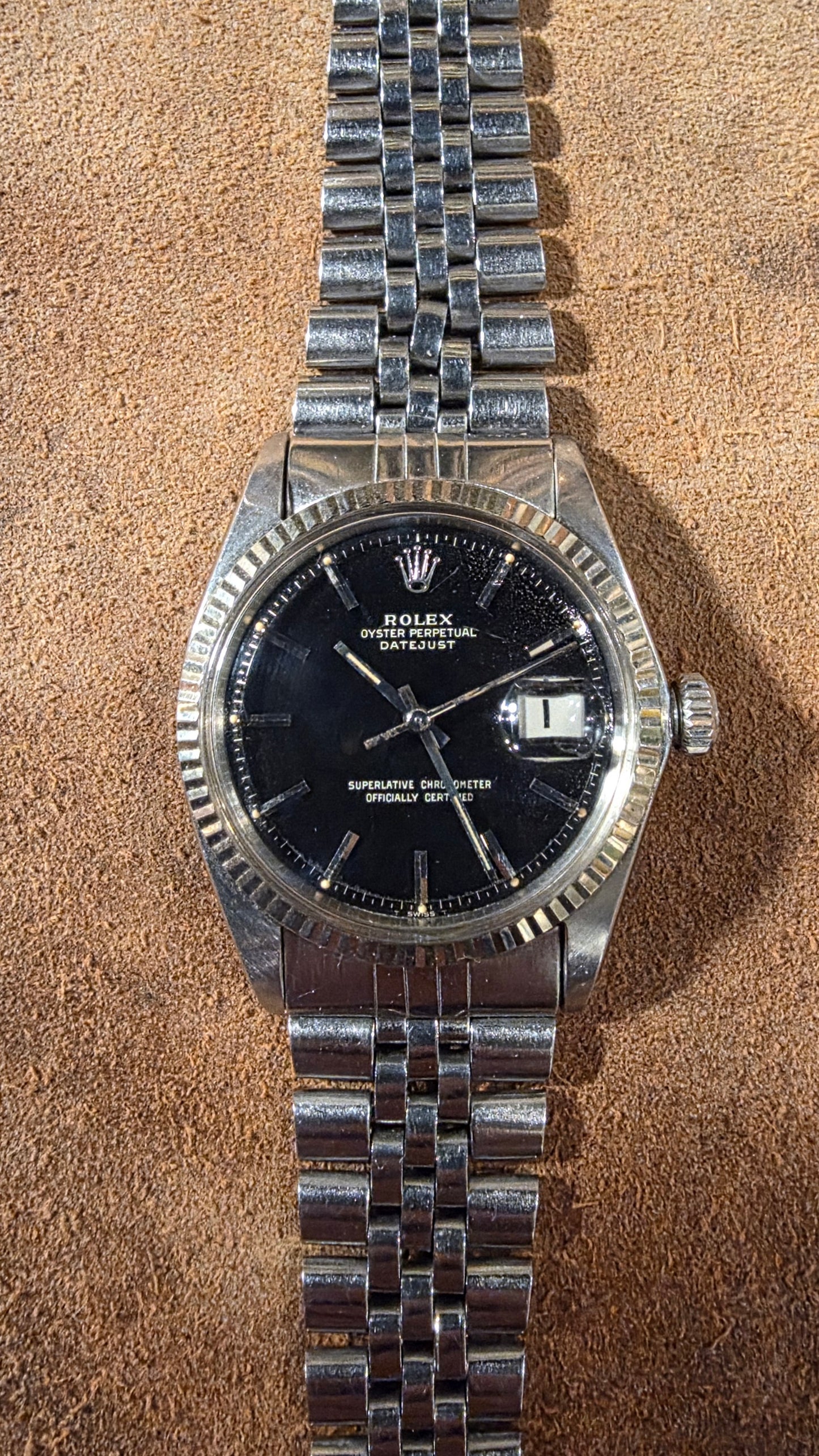 Rolex 1601 Gilt dial watch from 1966