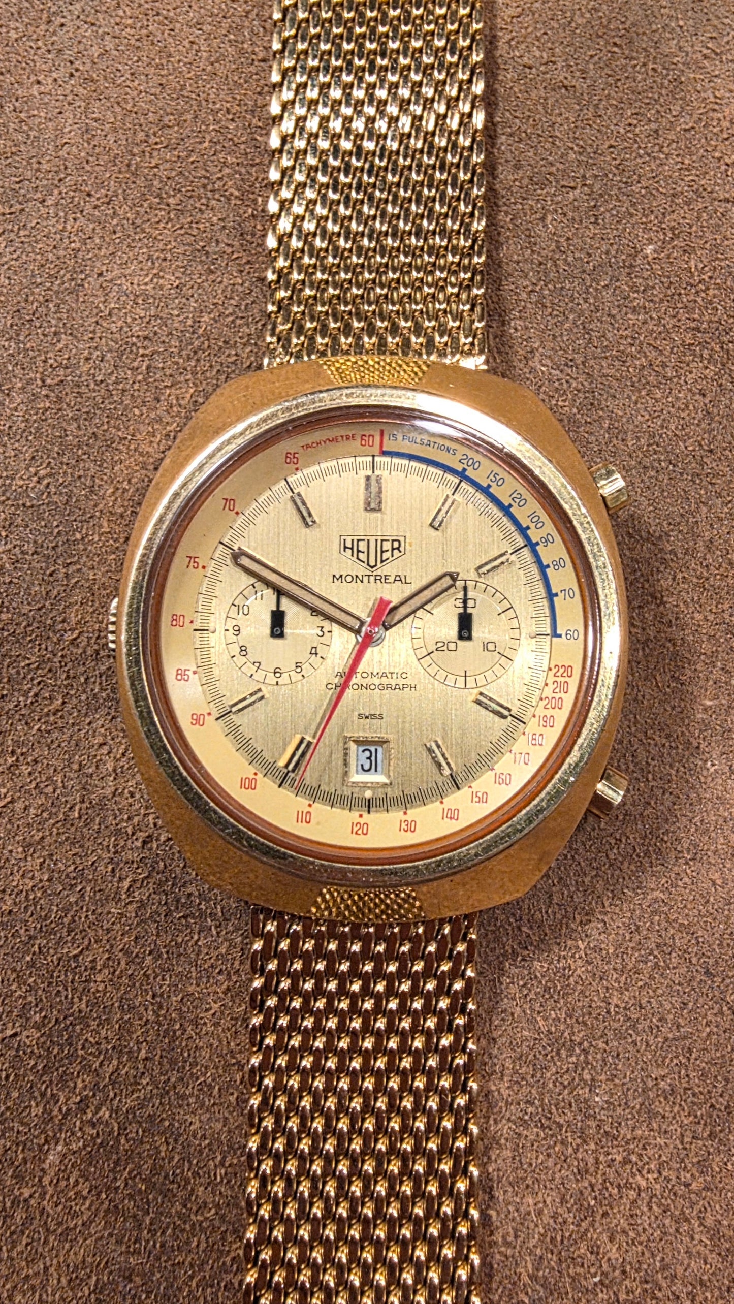 Heuer Montreal 110 505 watch from 1972