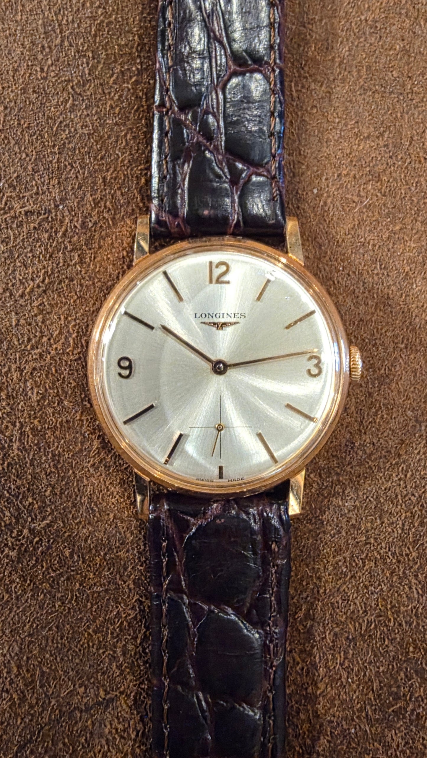 Longines 18kt rose gold dress watch from the 1960s