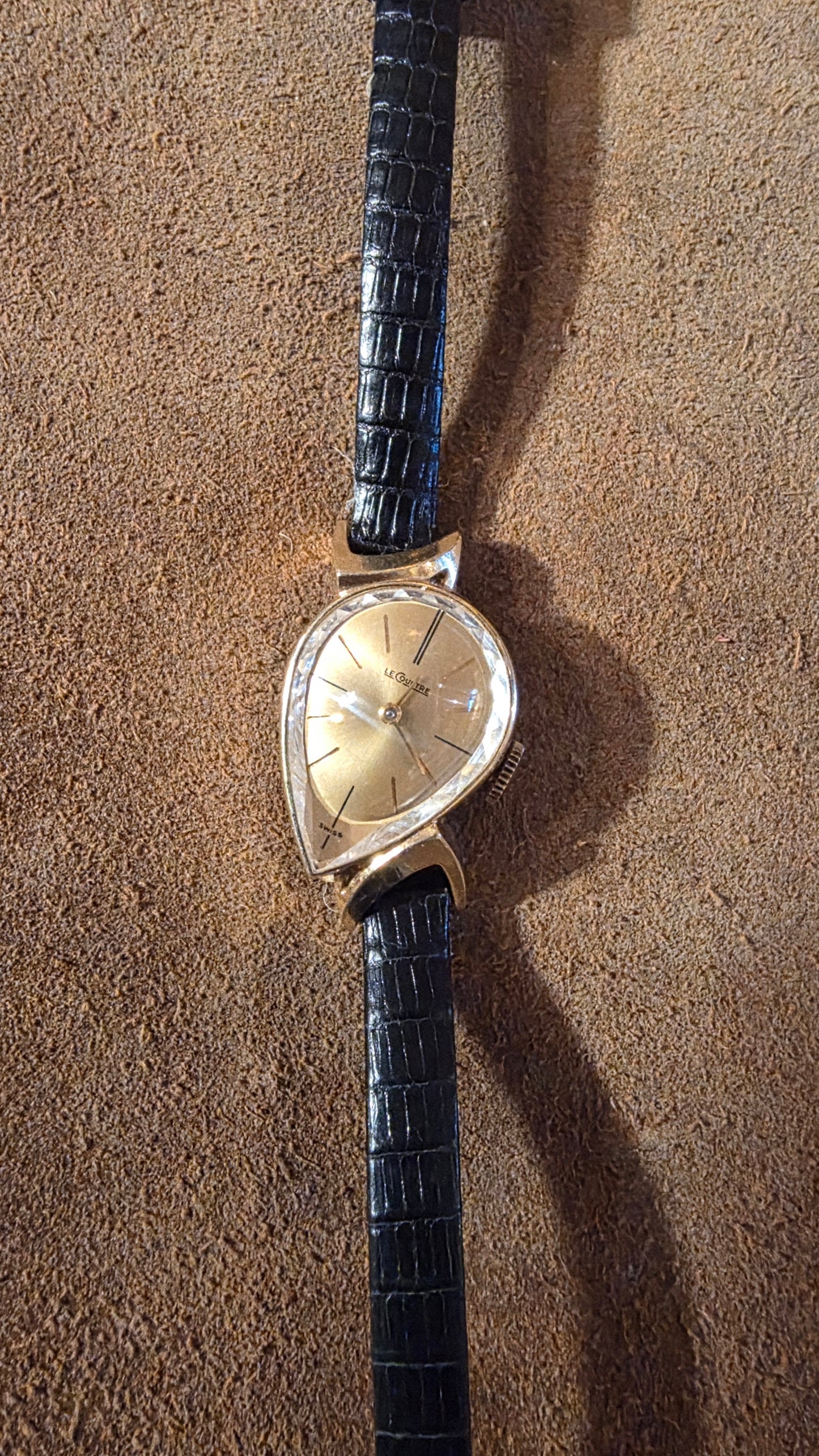 Lecoultre Assymetrical watch from the 1950s