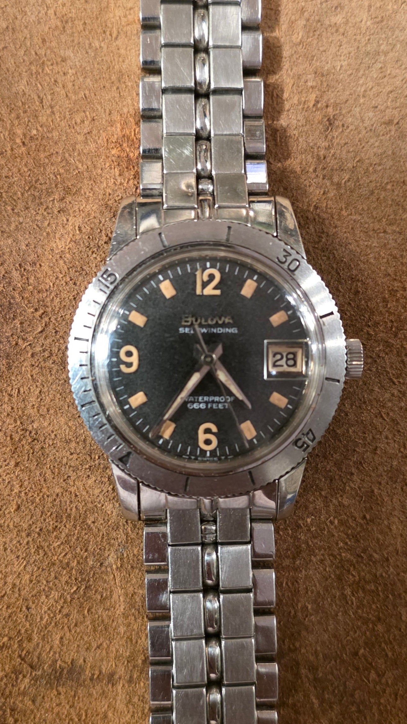 Bulova Snorkel 386-4 Devil Diver 666 feet watch from the 1960s