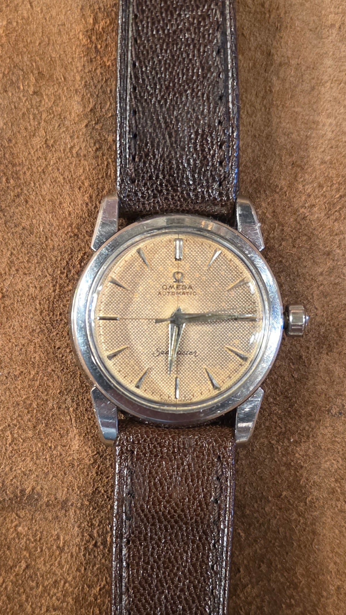 Omega Seamaster tropical dial watch from the 1960s