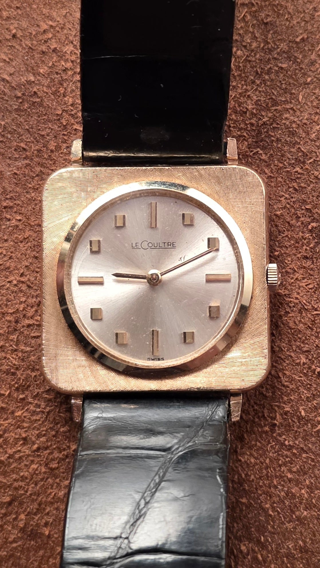 Lecoultre tank style watch from the 1960s.