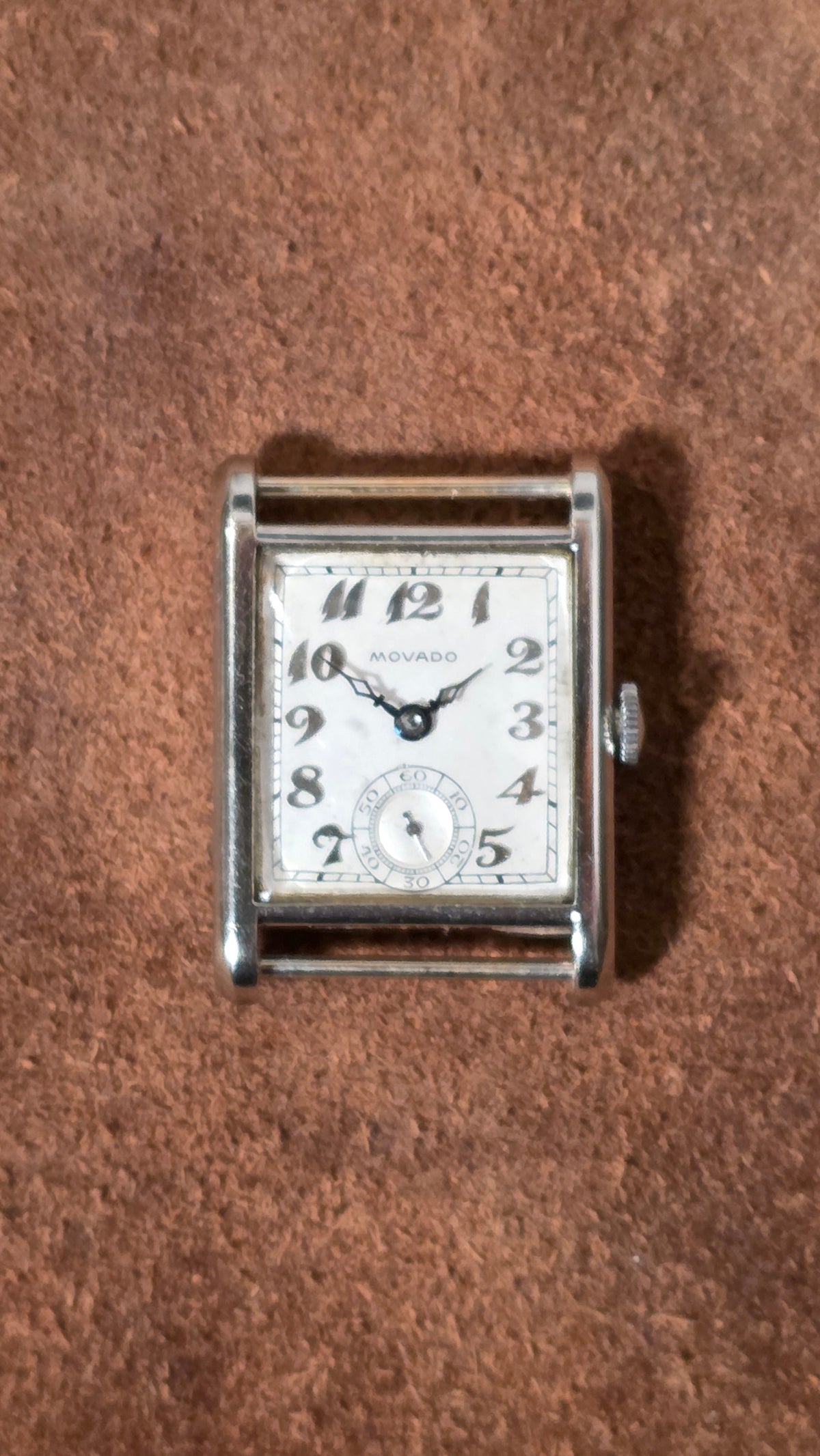 Movado tank watch from the 1940s