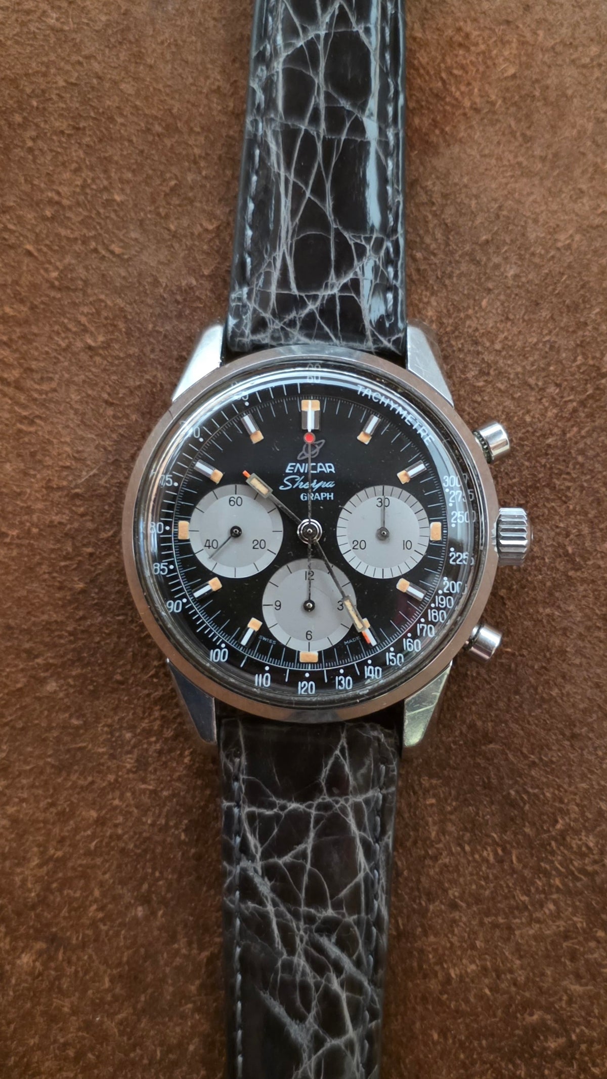 Enicar Sherpa Graph watch from the 1960s