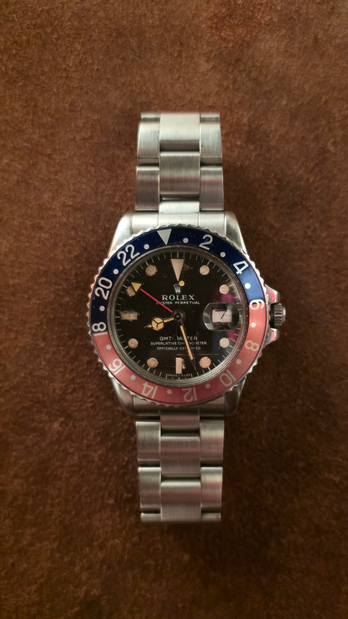 Rolex GMT 1675 Pepsi watch from 1971
