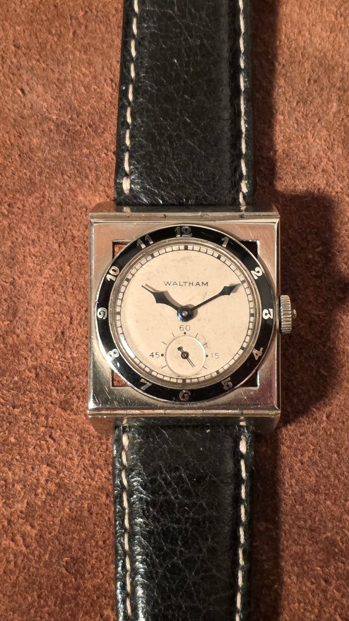 Waltham Art deco Enamel watch from the 1920s
