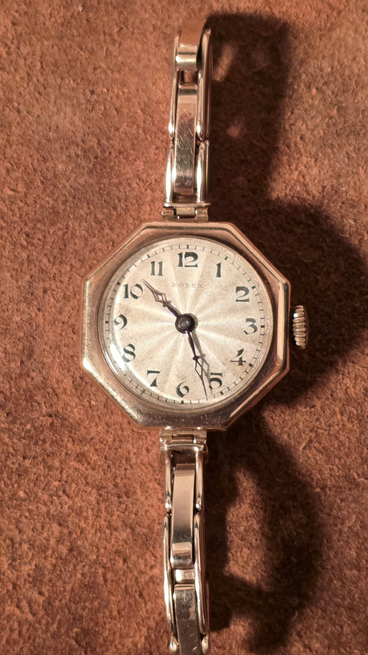 Rolex Octagon shape for the English market watch from the 1930s