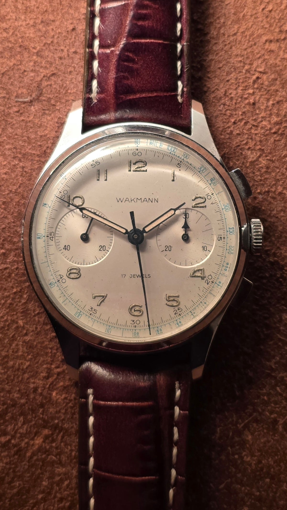 Wakmann Chronograph watch from the 1960s