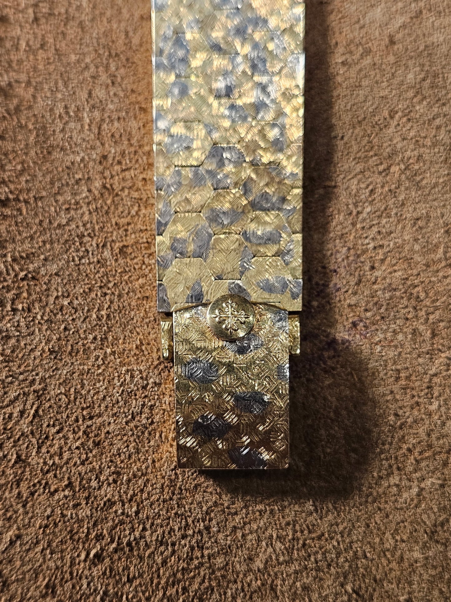 Patek Philippe 3430/1. 18kt Tricolor watch from the 1970s.