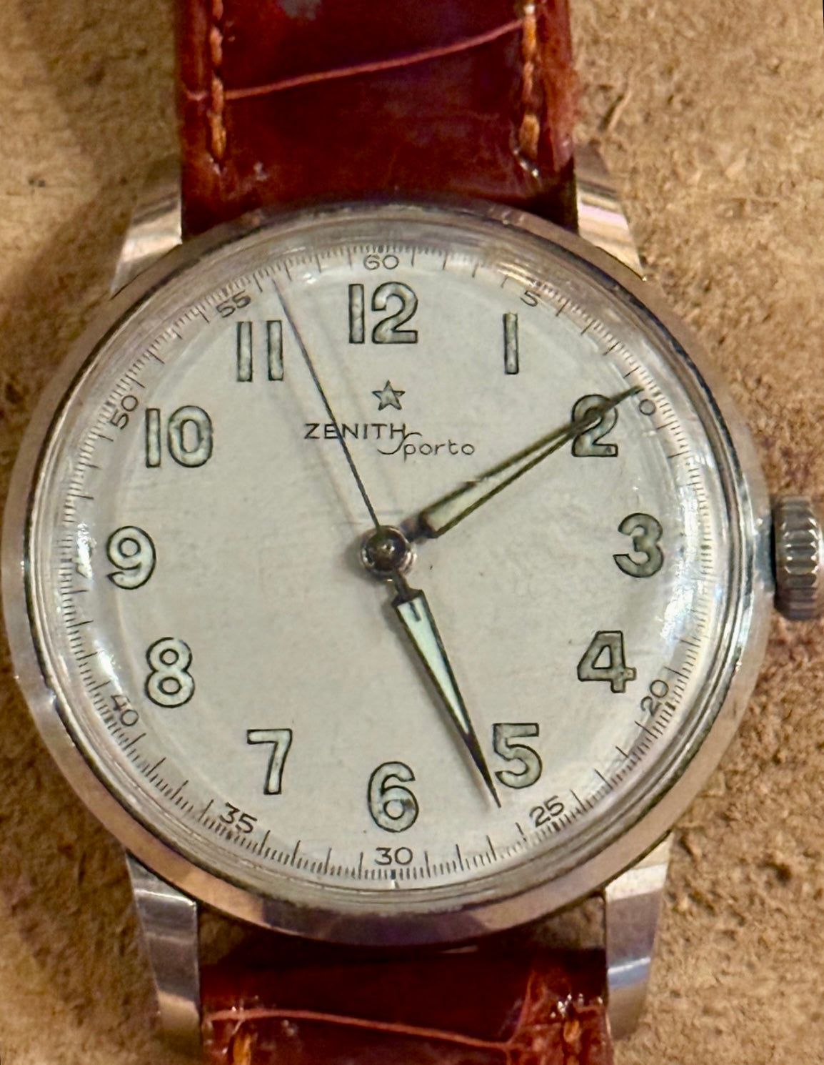 Zenith Sporto watch from the 1950s.