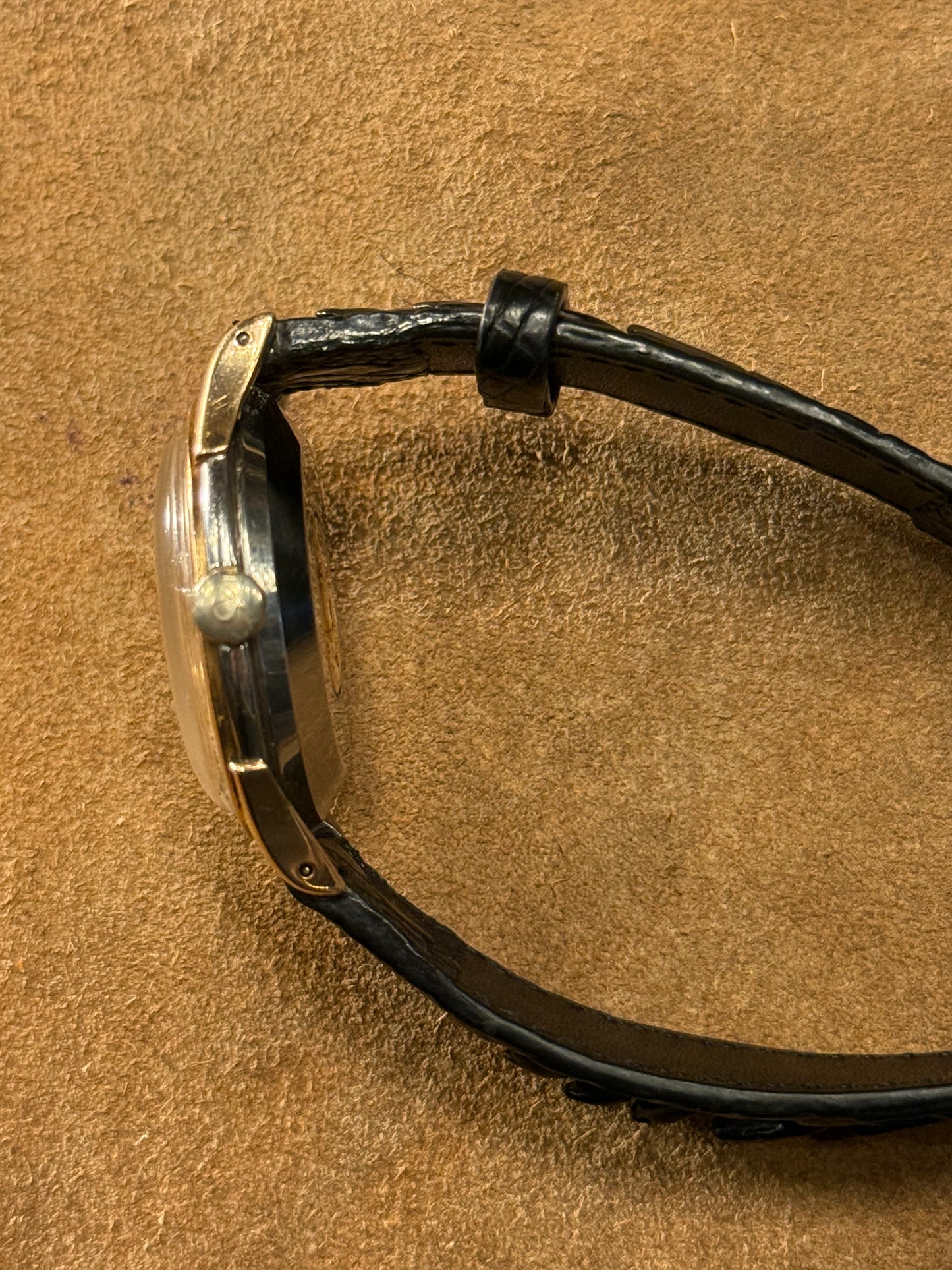 Omega Constellation Rose Gold top stainless steel back watch from the 1950s.