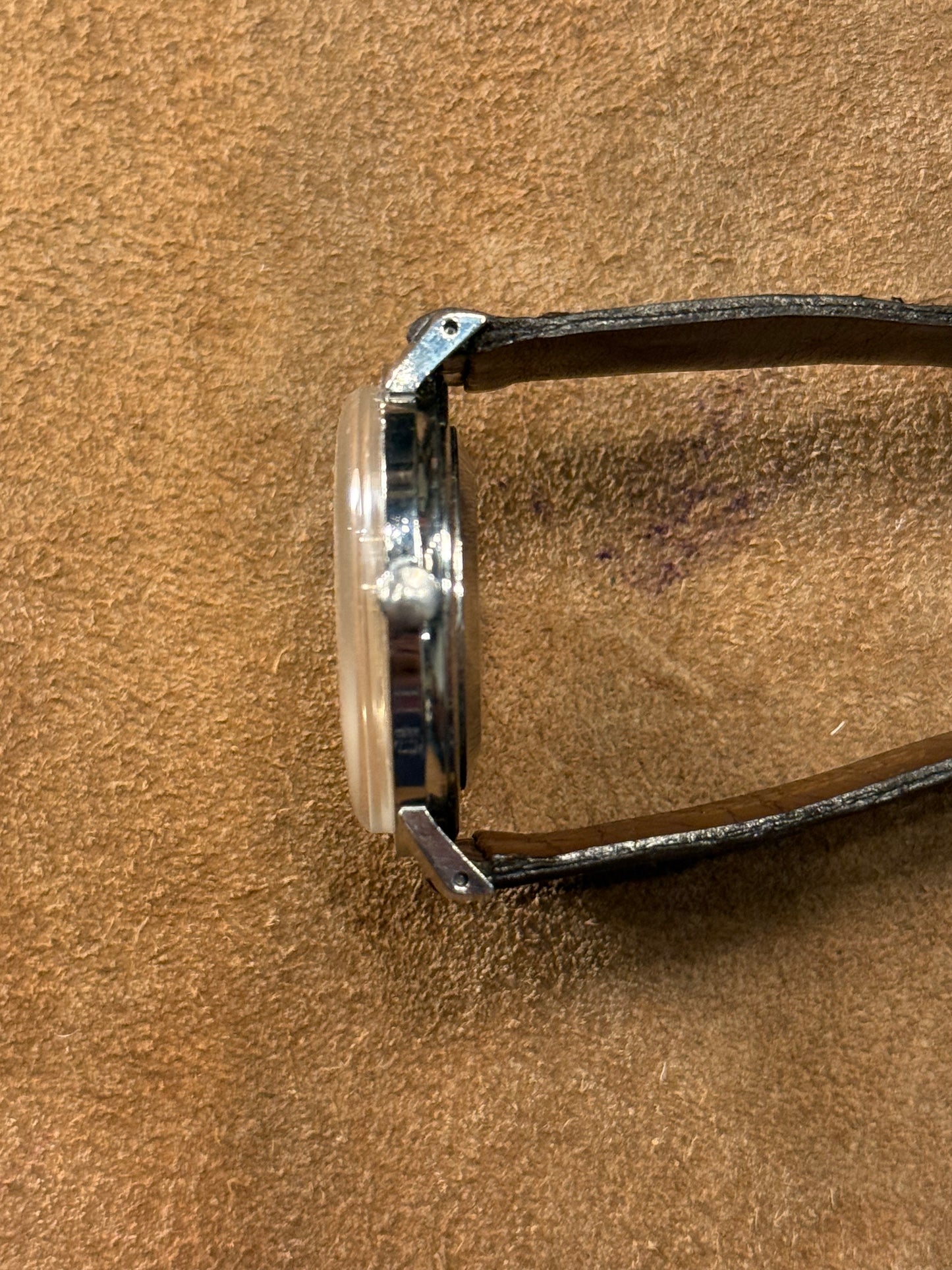 Gubelin Vintage Watch from the 1960s in stainless steel.
