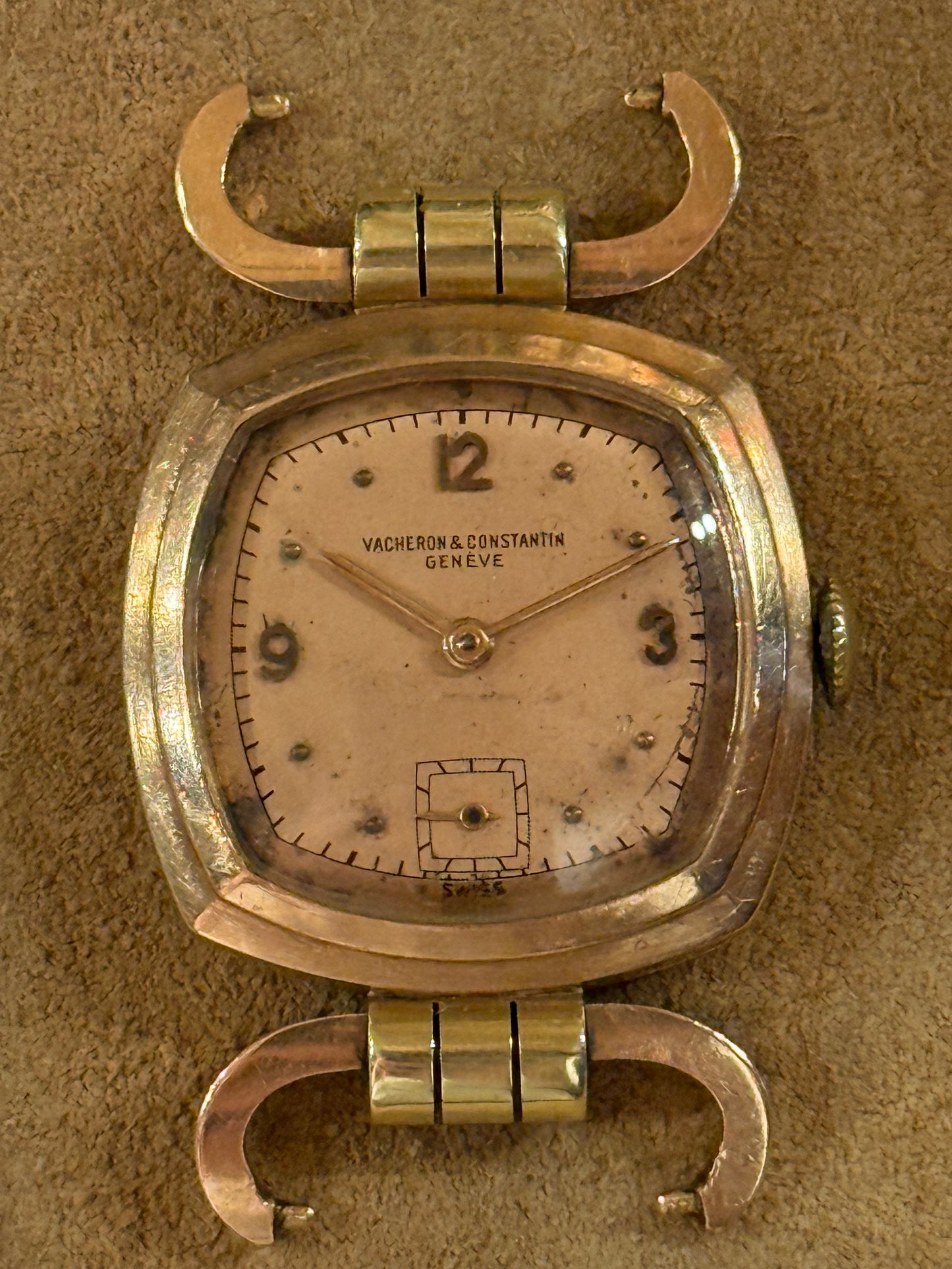 Vacheron Constantin Pink and Green gold 1940s watch made for the American market.