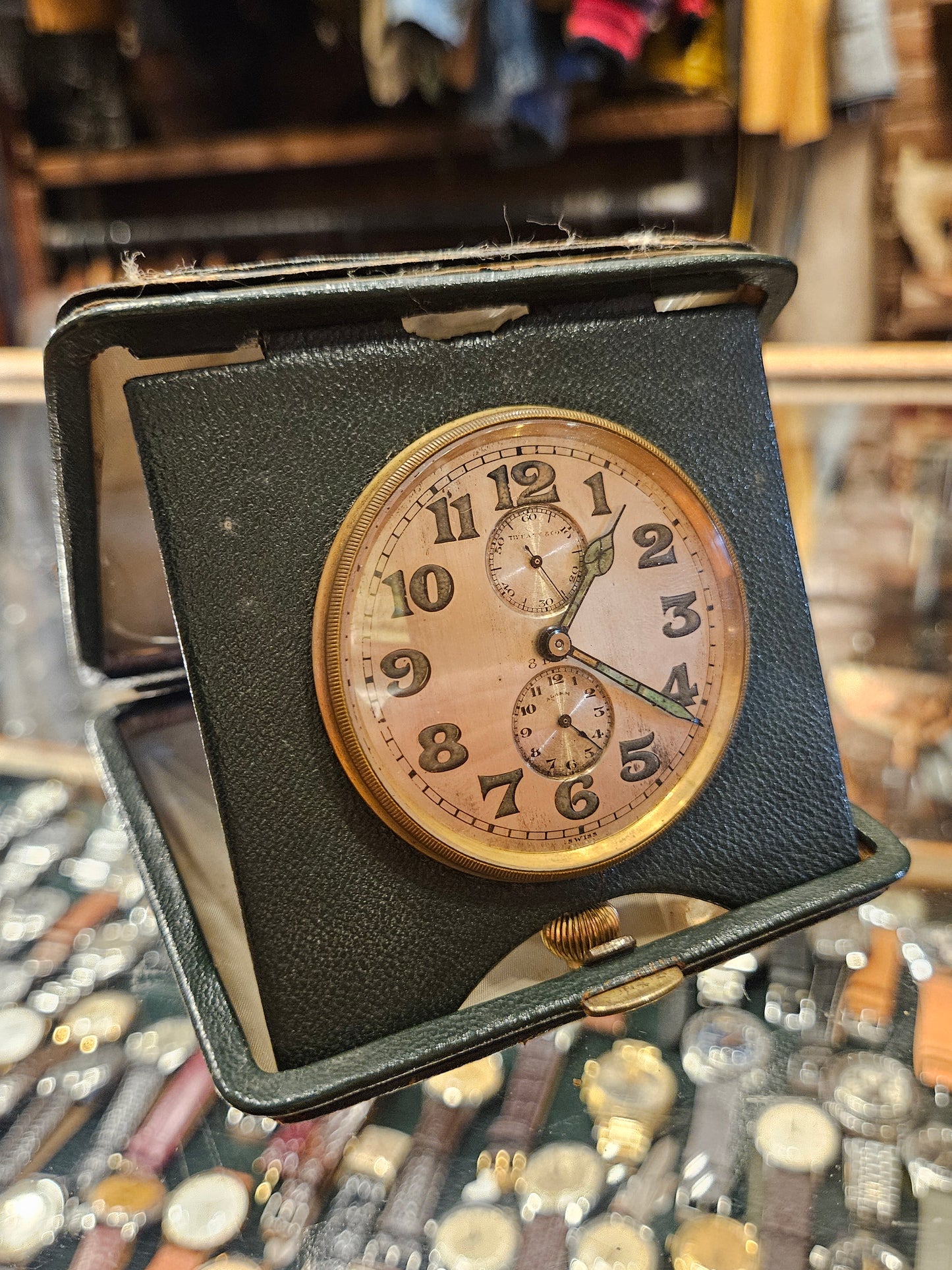 Tiffany and Company 8 day travel clock Alarm from the 1930s