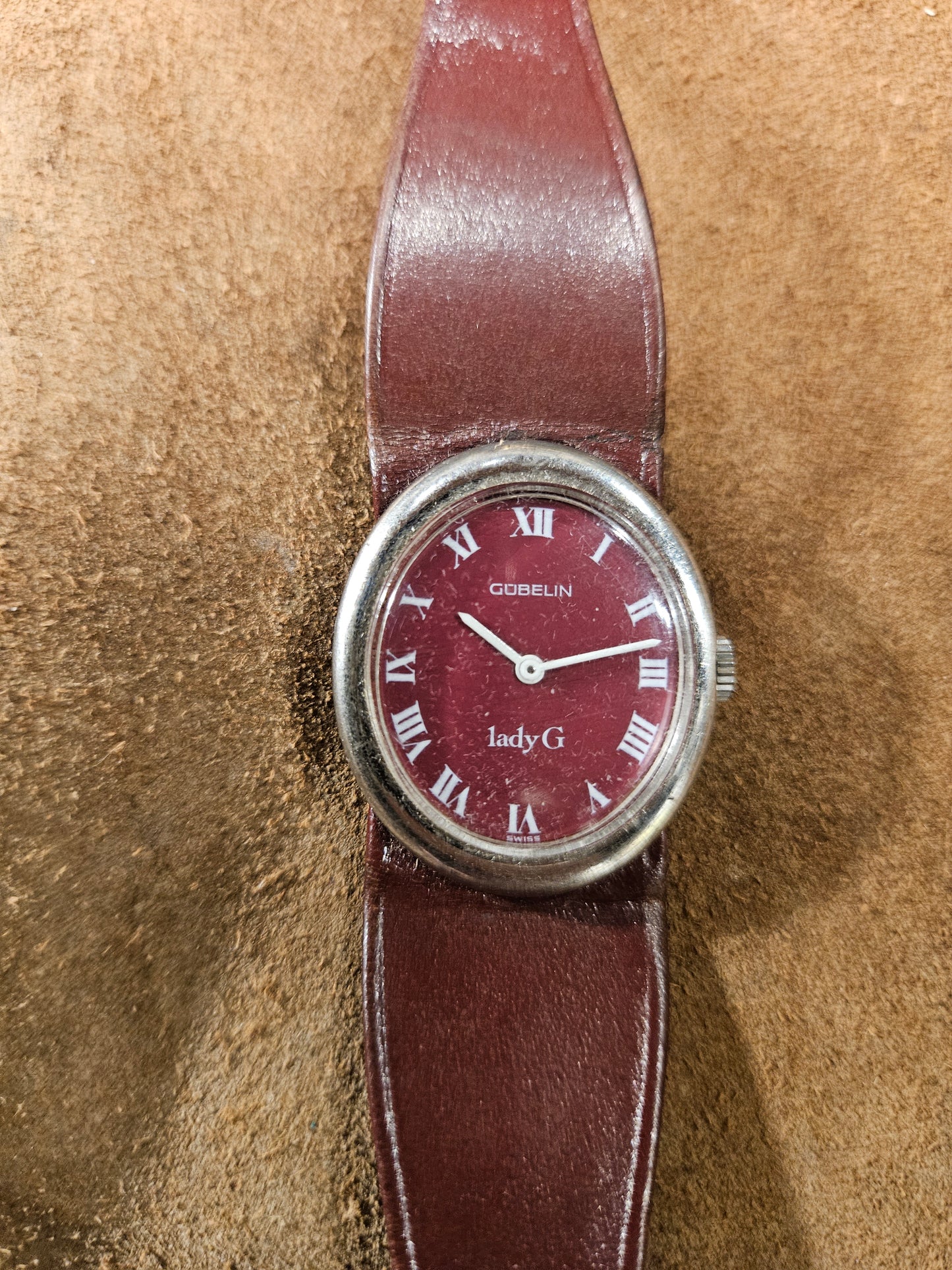 Gueblin Lady G sterling silver watch from the 1970s