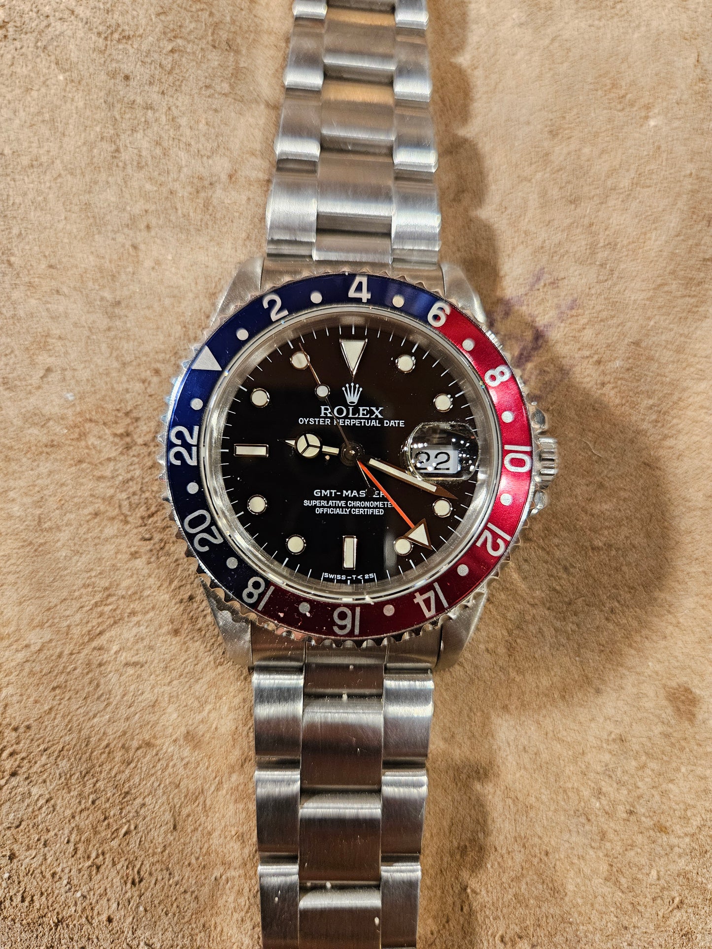 Rolex 16700 Gmt Pepsi watch from 1991
