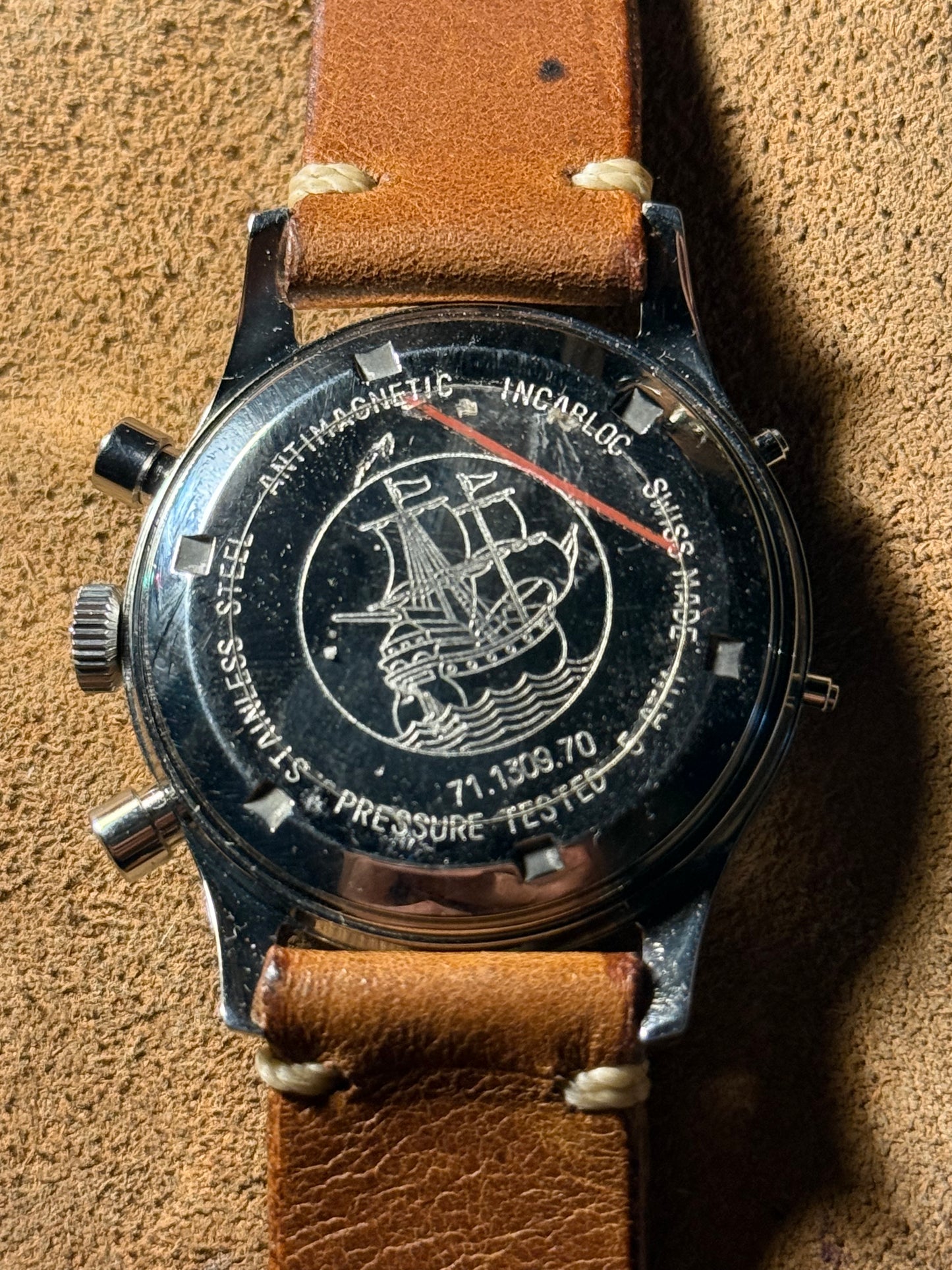 Wakmann triple date chronograph 37 mm Gigandet.