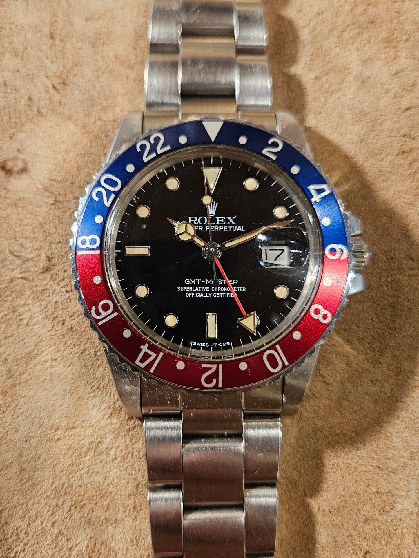 Rolex GMT 16750 Pepsi watch from 1984