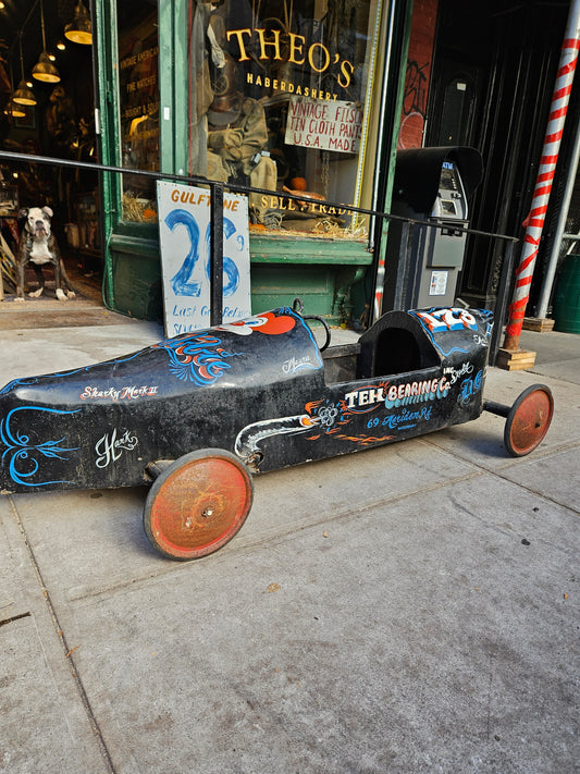 Soap box derby car from the 1960s from Waterbury Connecticut