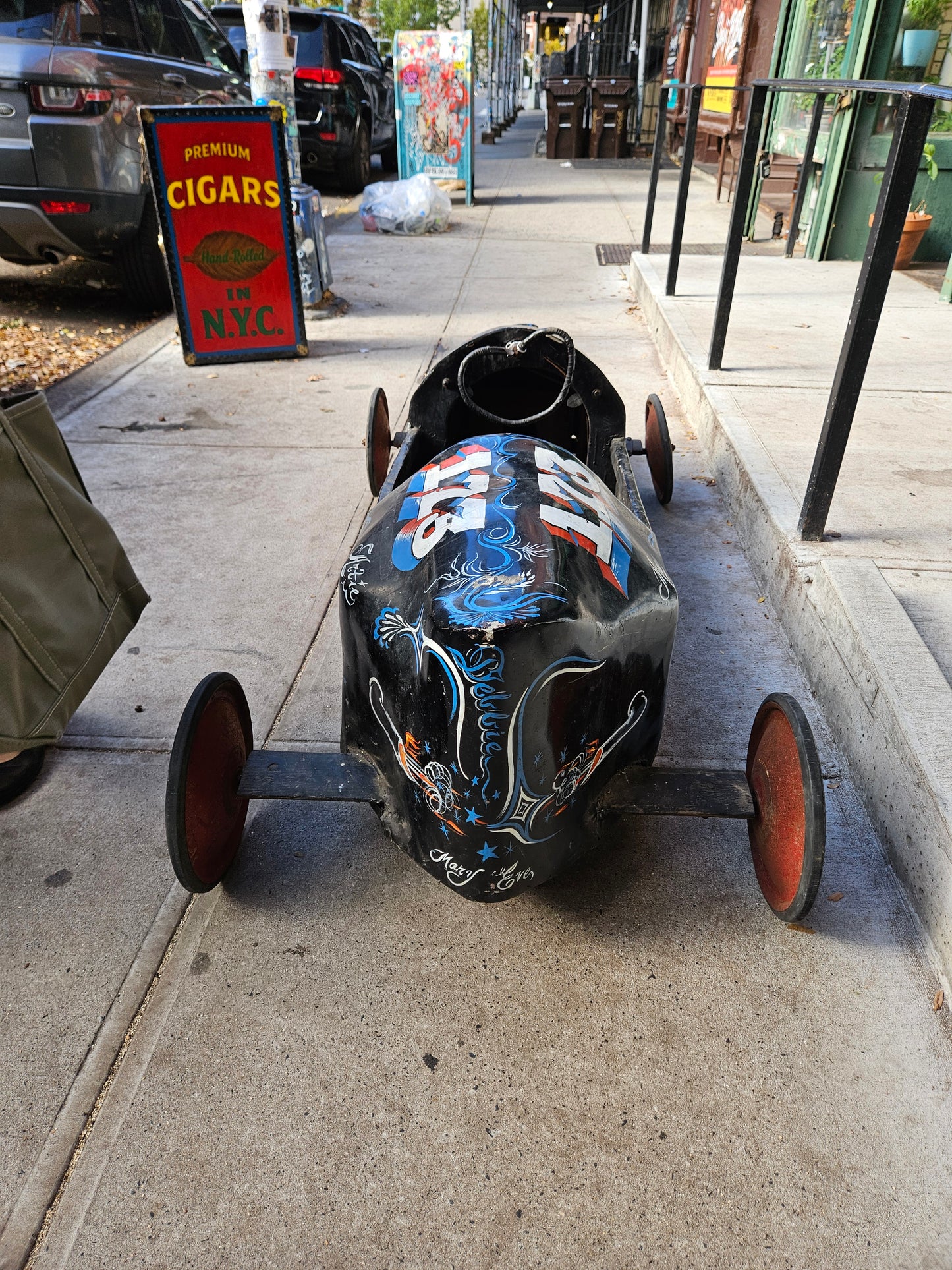 Soap box derby car from the 1960s from Waterbury Connecticut