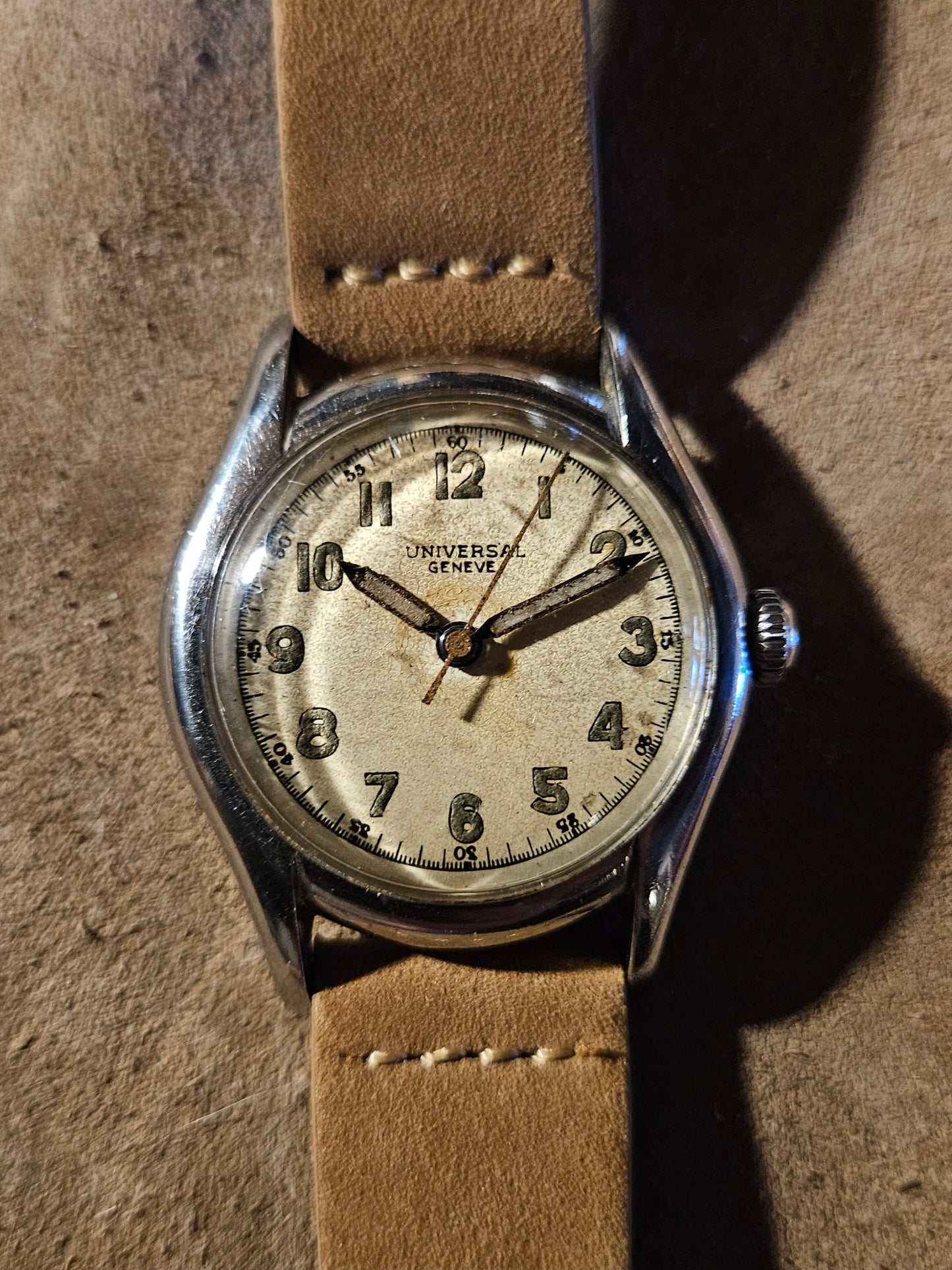 Universal Geneve Military style Watch from the 1930s in Steel