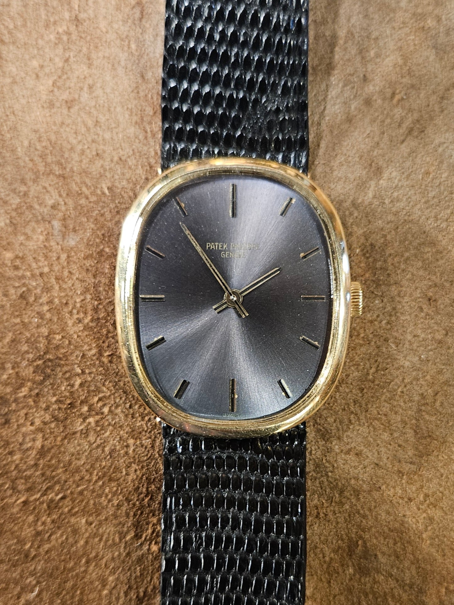 Patek Philippe Ellipse 3548 Lavender Blue dial watch from the 1980s