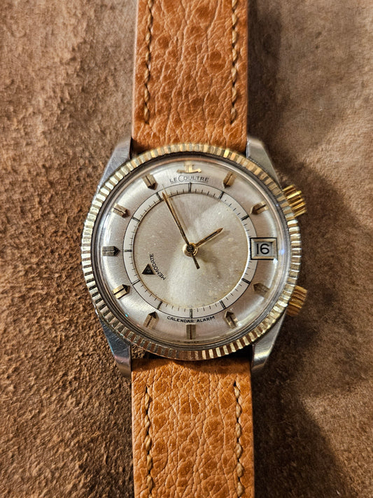Jaeger Lecoultre Memodate 14k and steel watch from the 1960s.