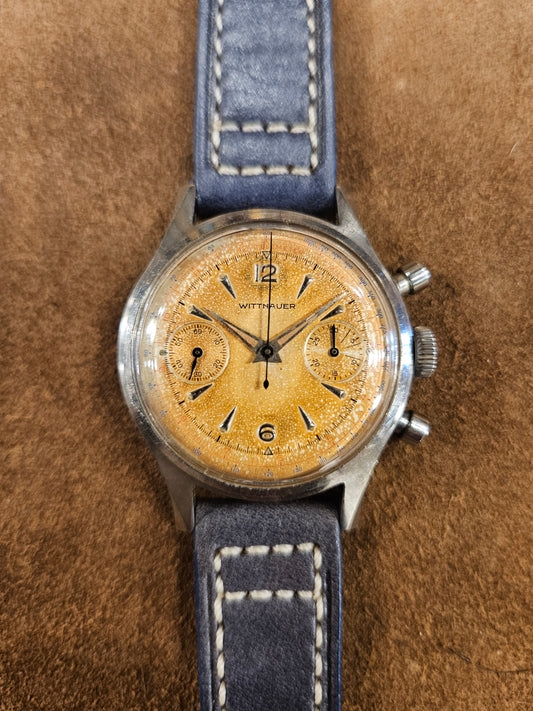 Wittnauer Chronograph Tropical dial Stainless watch from the 1960s