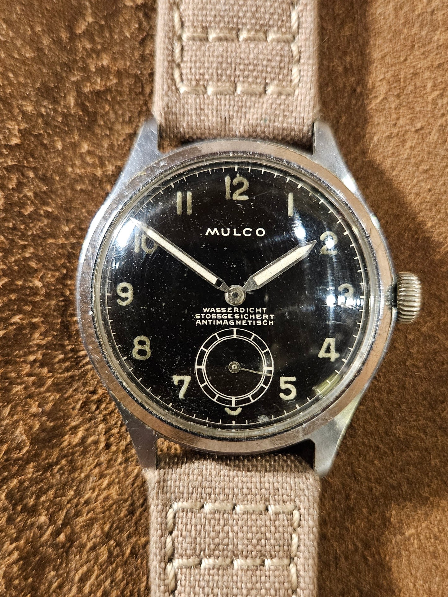 Mulco D. H. Military issued watch from the 1940s