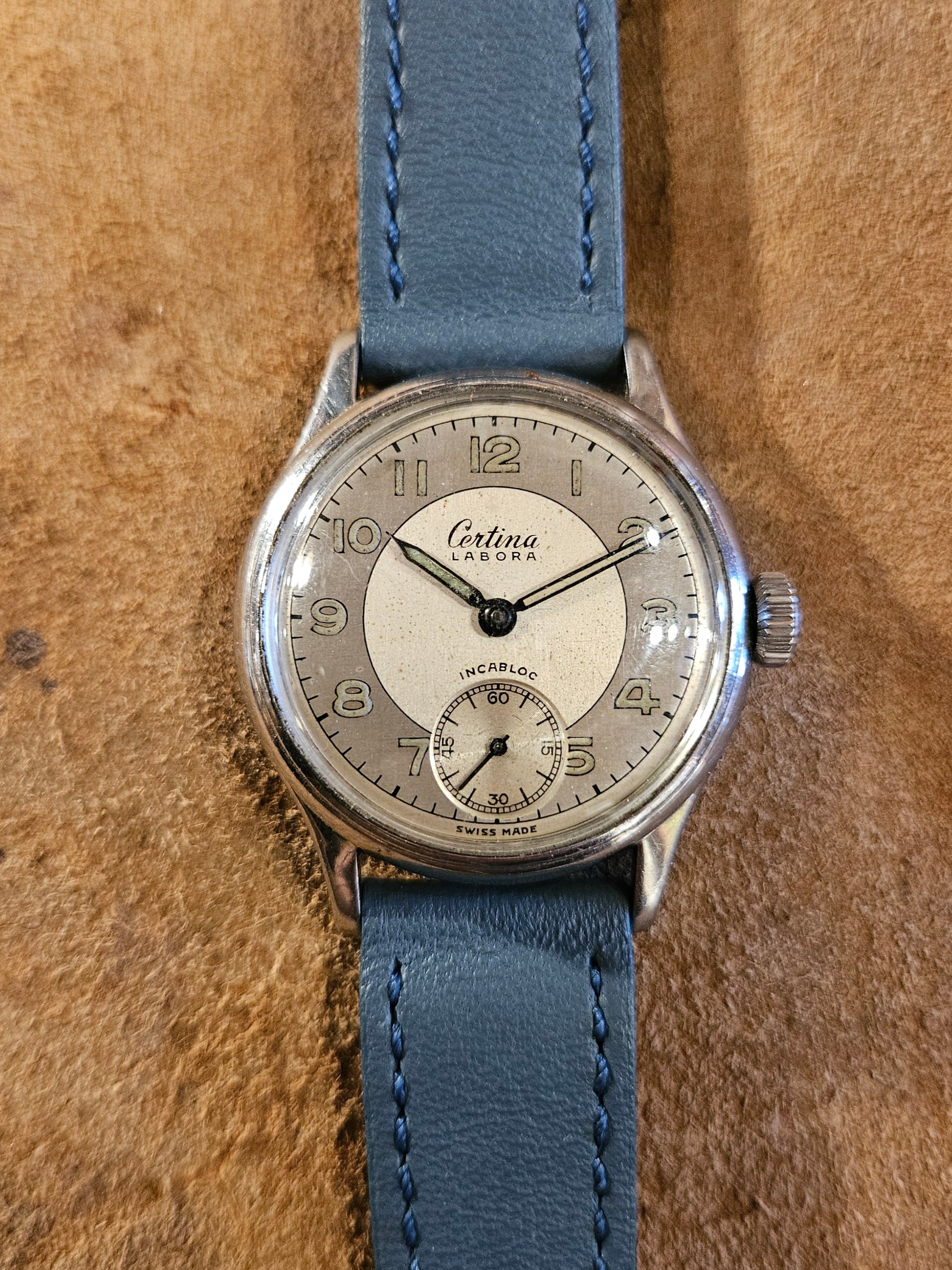 Certina Labora Sport watch from the 1940s. – Theos Haberdashery